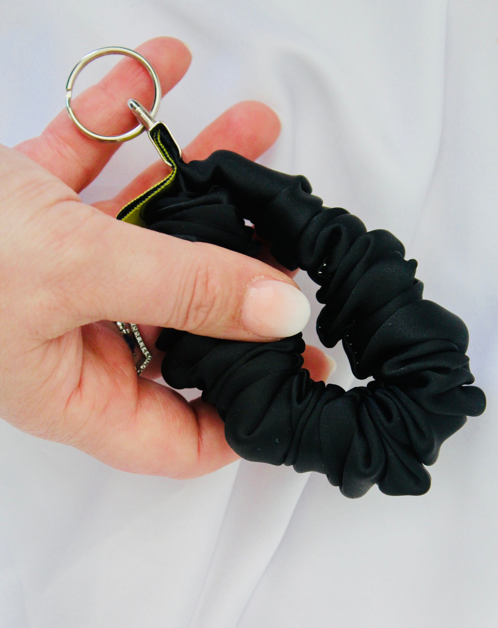 Black satin Scrunkey