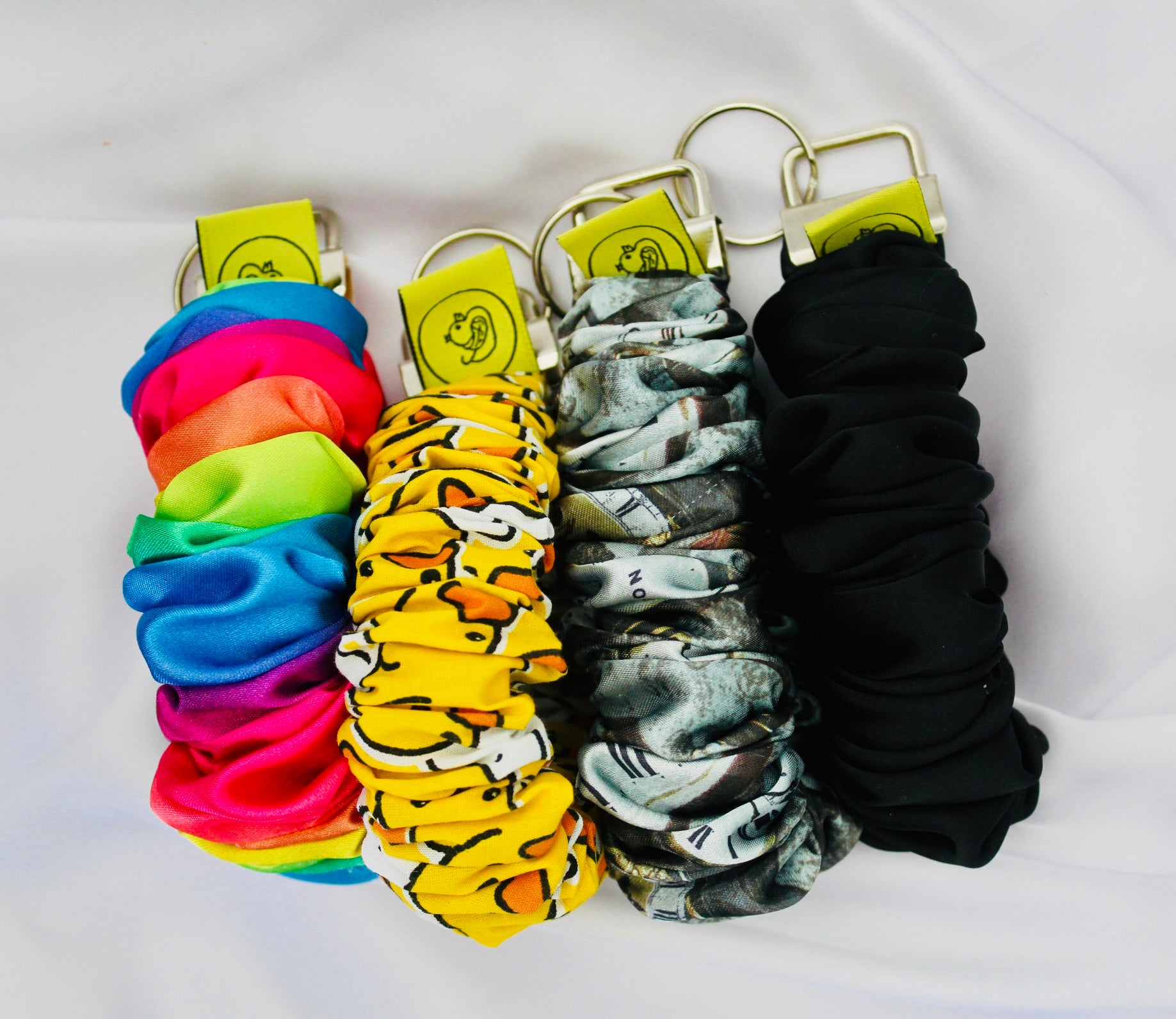 Black satin Scrunkey