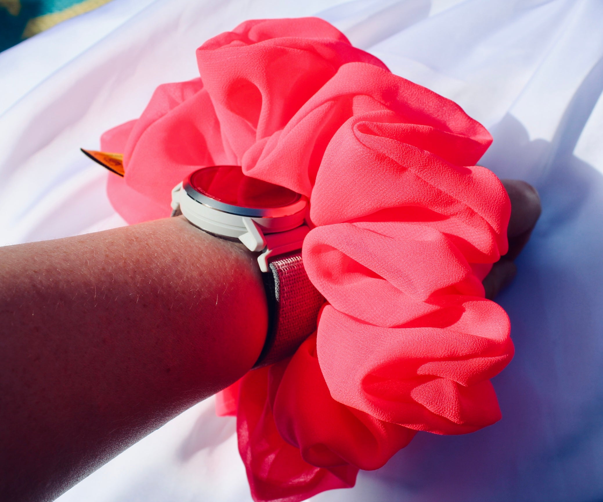 Calypso Chiffon XL hair scrunchie