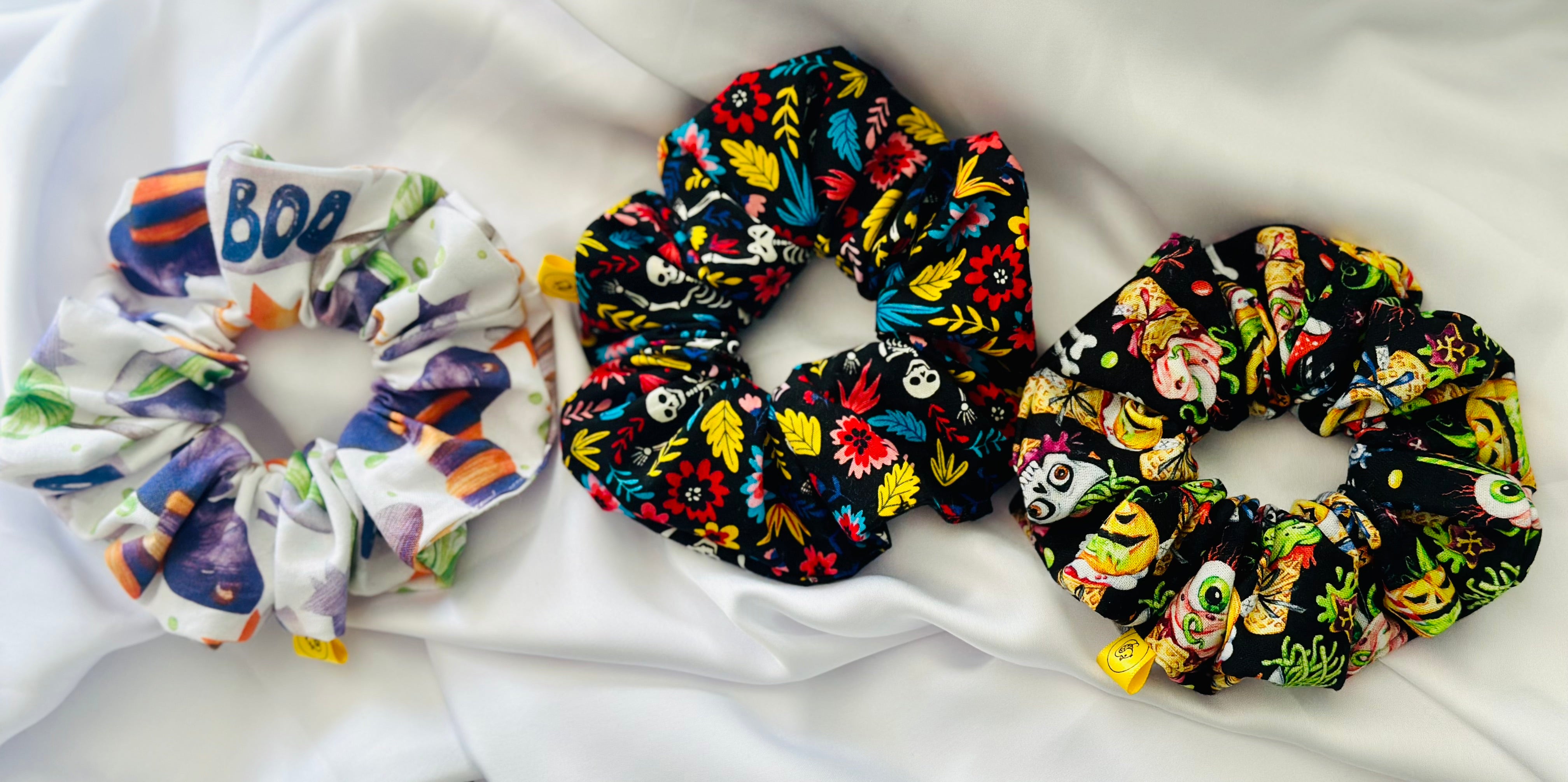 Witches Brew Cotton Hair Scrunchie