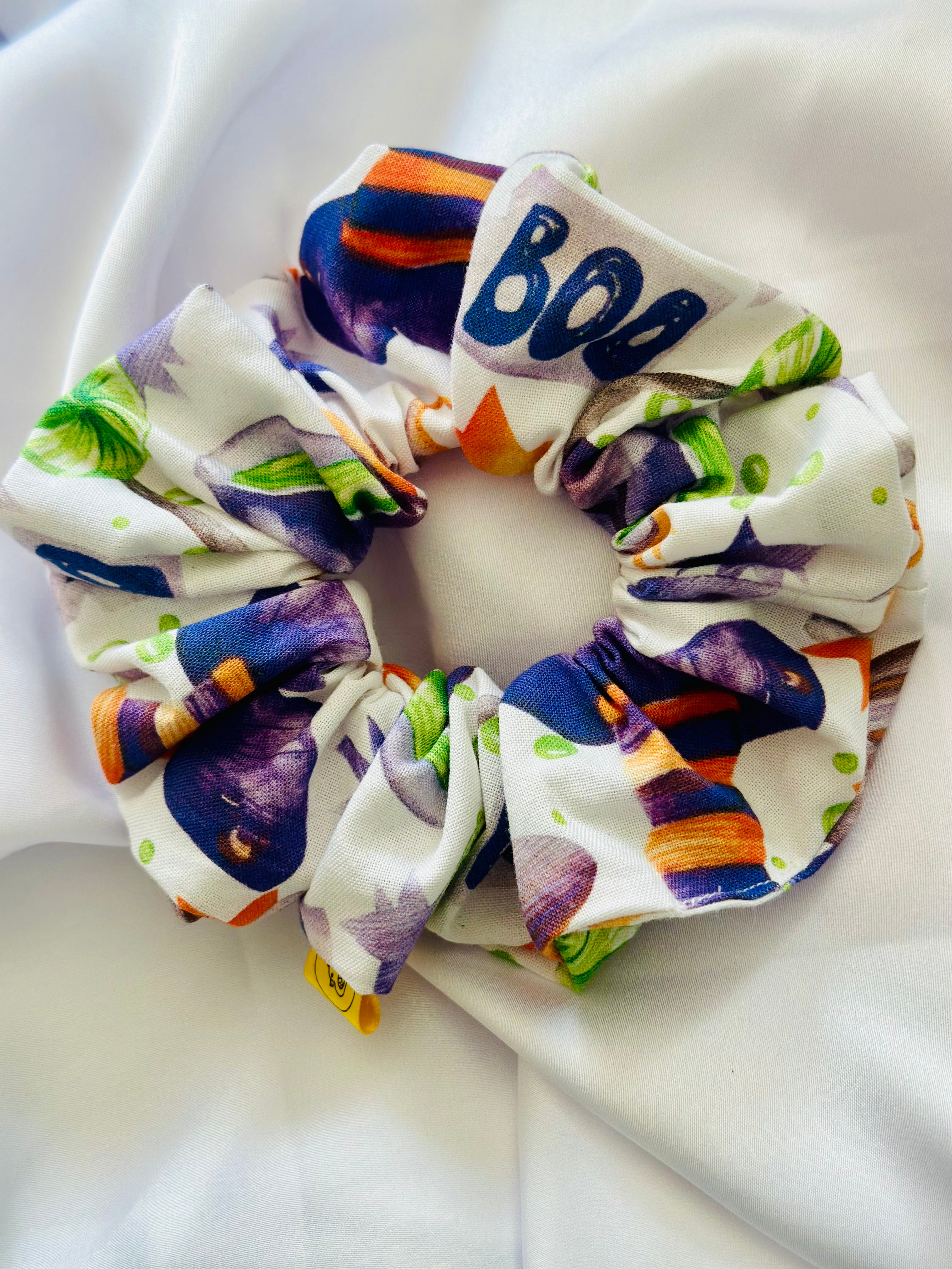 Witches Brew Cotton Hair Scrunchie