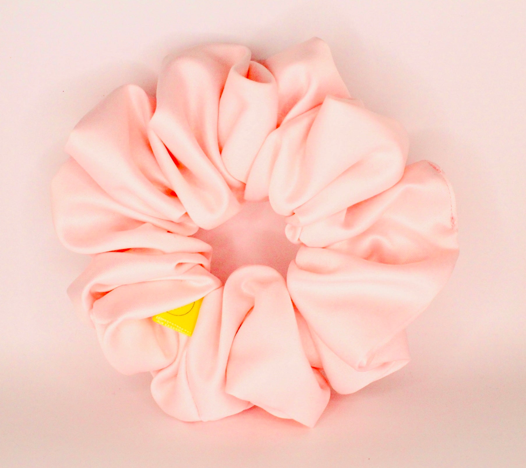 Pale Pink Satin Large hair scrunchie