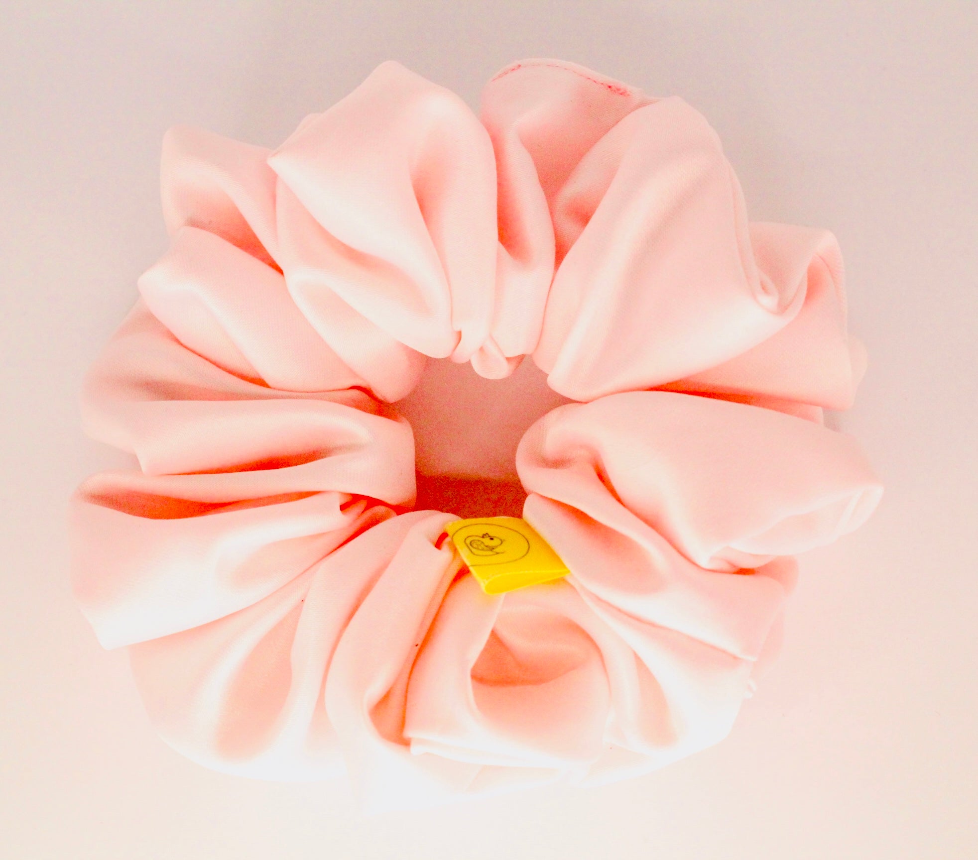 Pale Pink Satin Large hair scrunchie