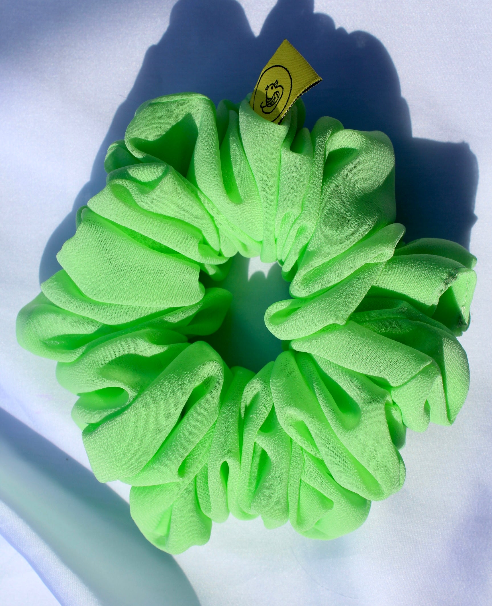 Pistacio Dream Large Chiffon hair scrunchie