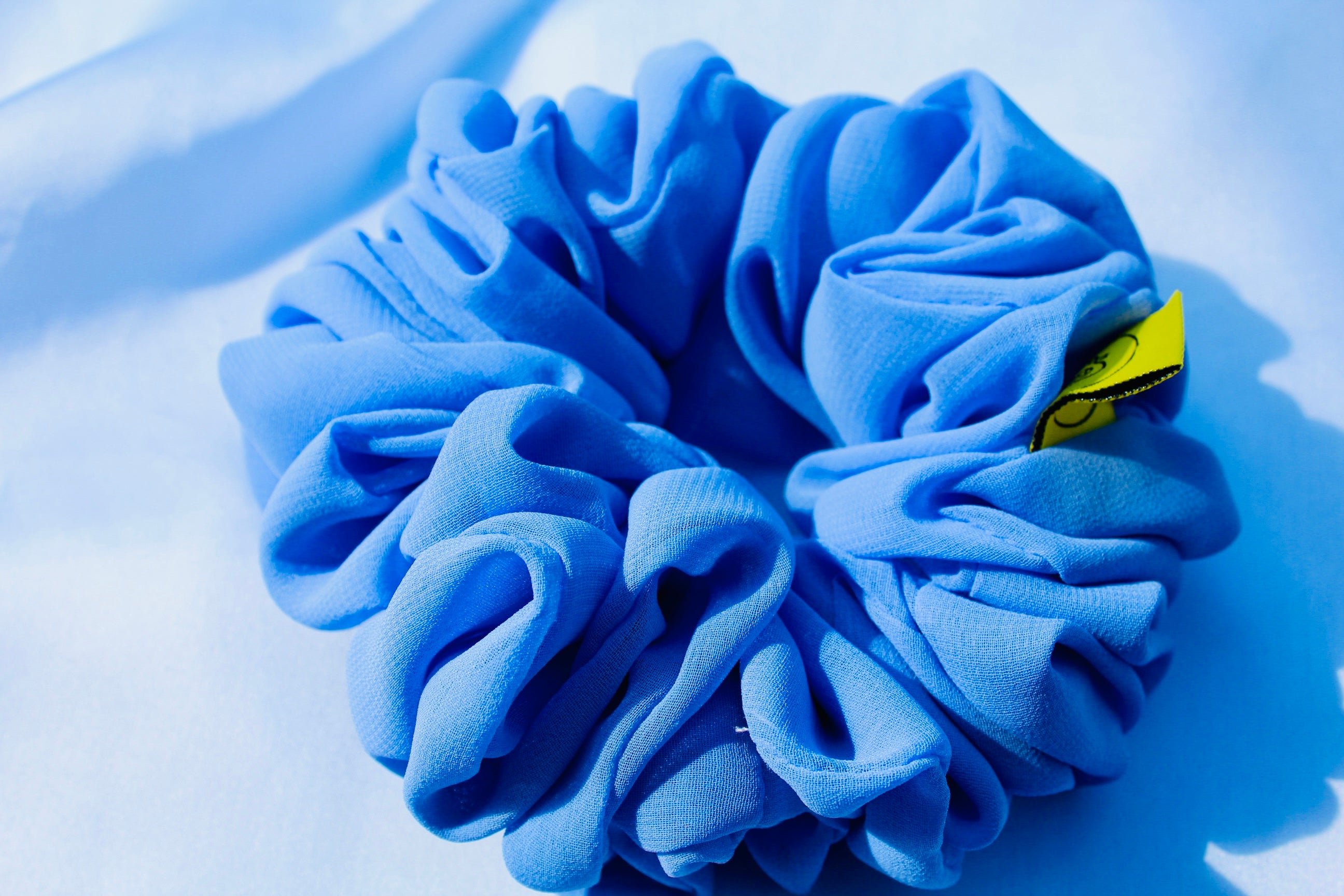 Bluebell Bloom Chiffon Large hair scrunchie