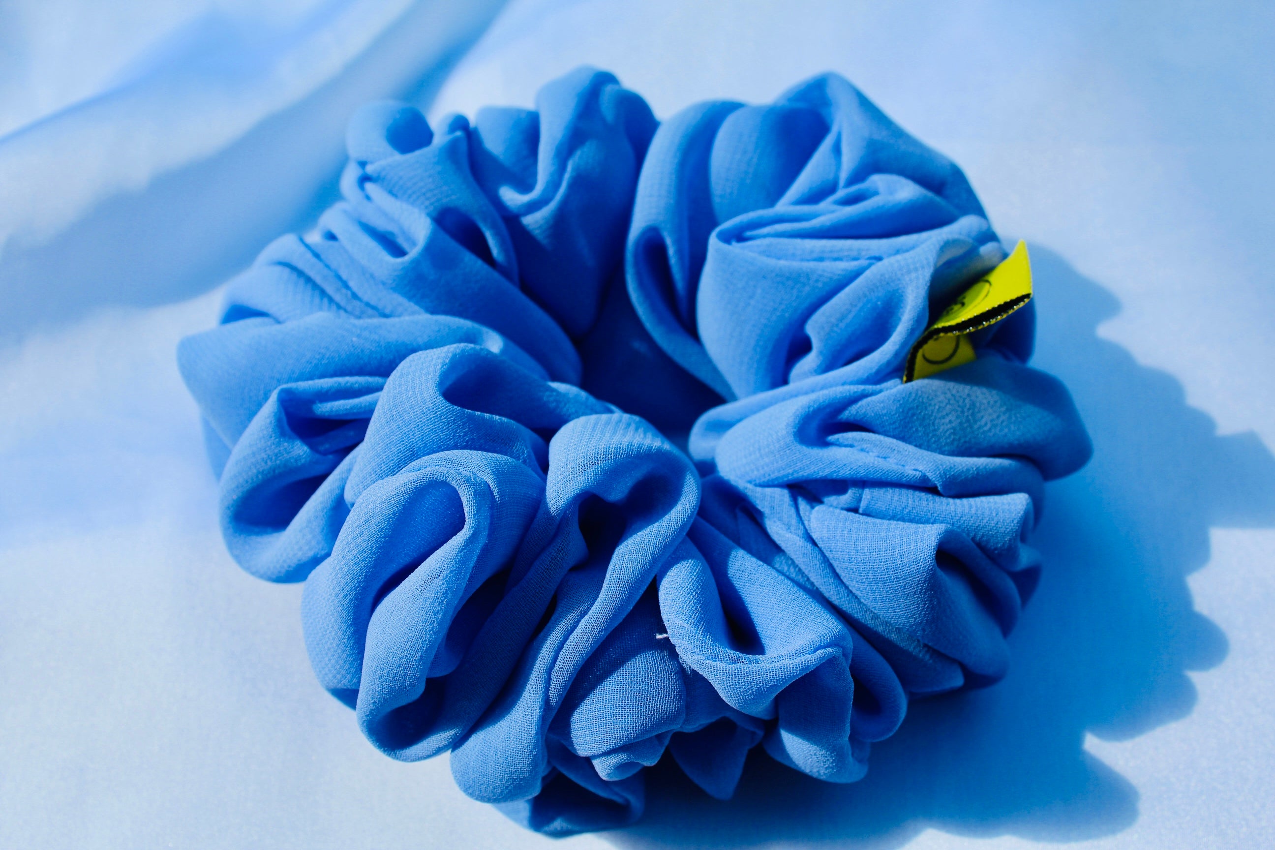 Bluebell Bloom Chiffon Large hair scrunchie