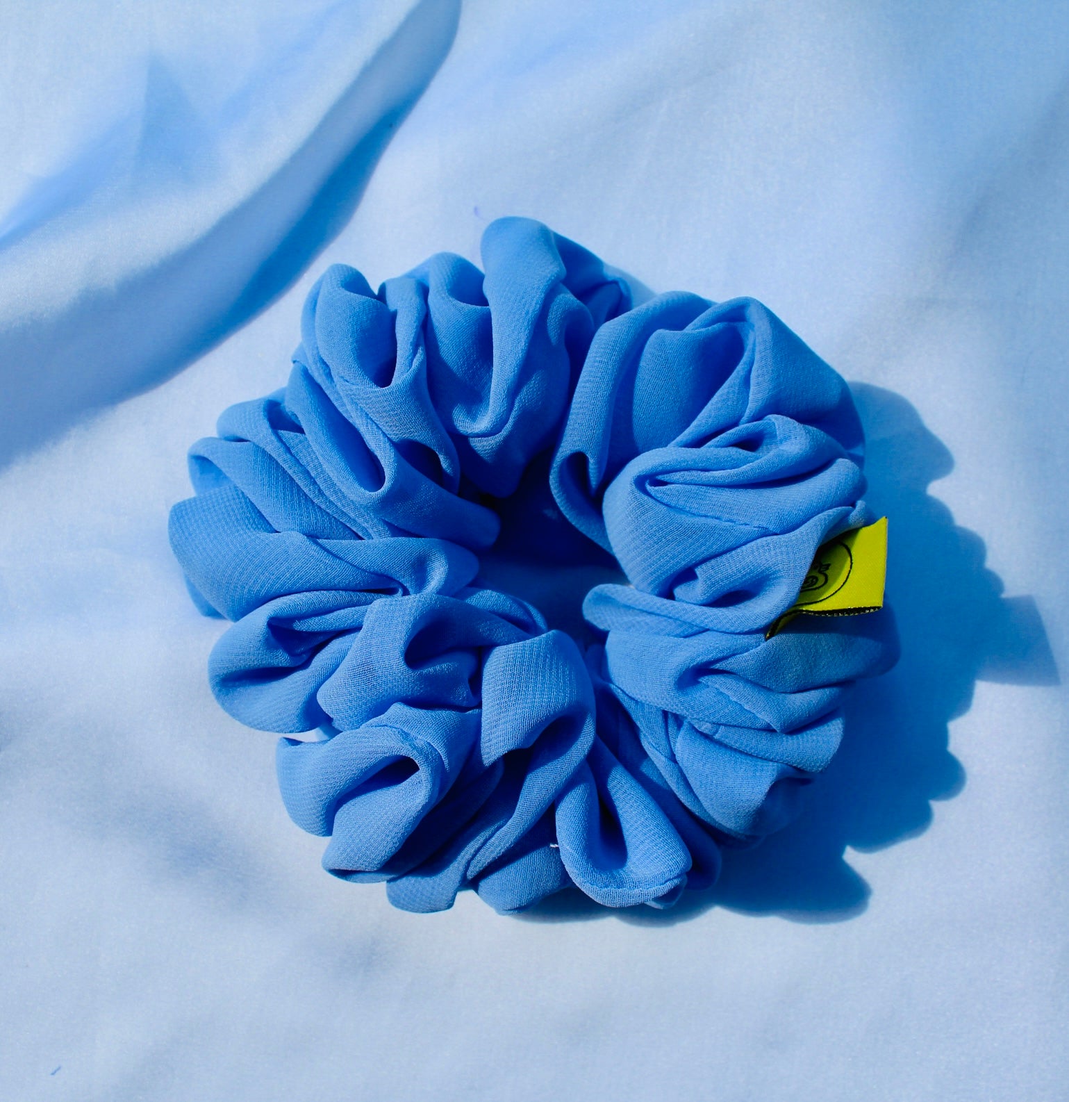 Bluebell Bloom Chiffon Large hair scrunchie