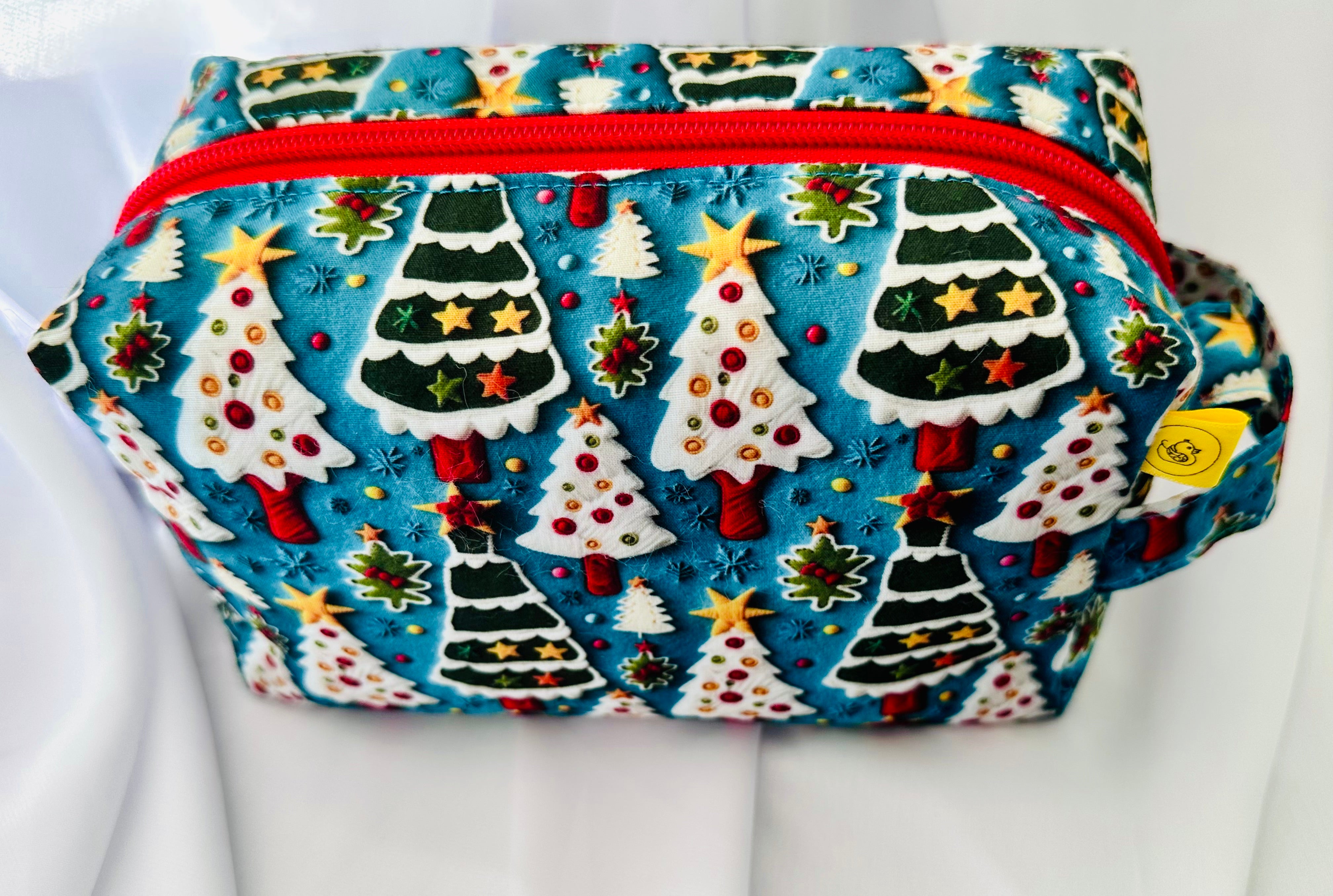 Christmas Tree Cookie Box cosmetic makeup bag Medium