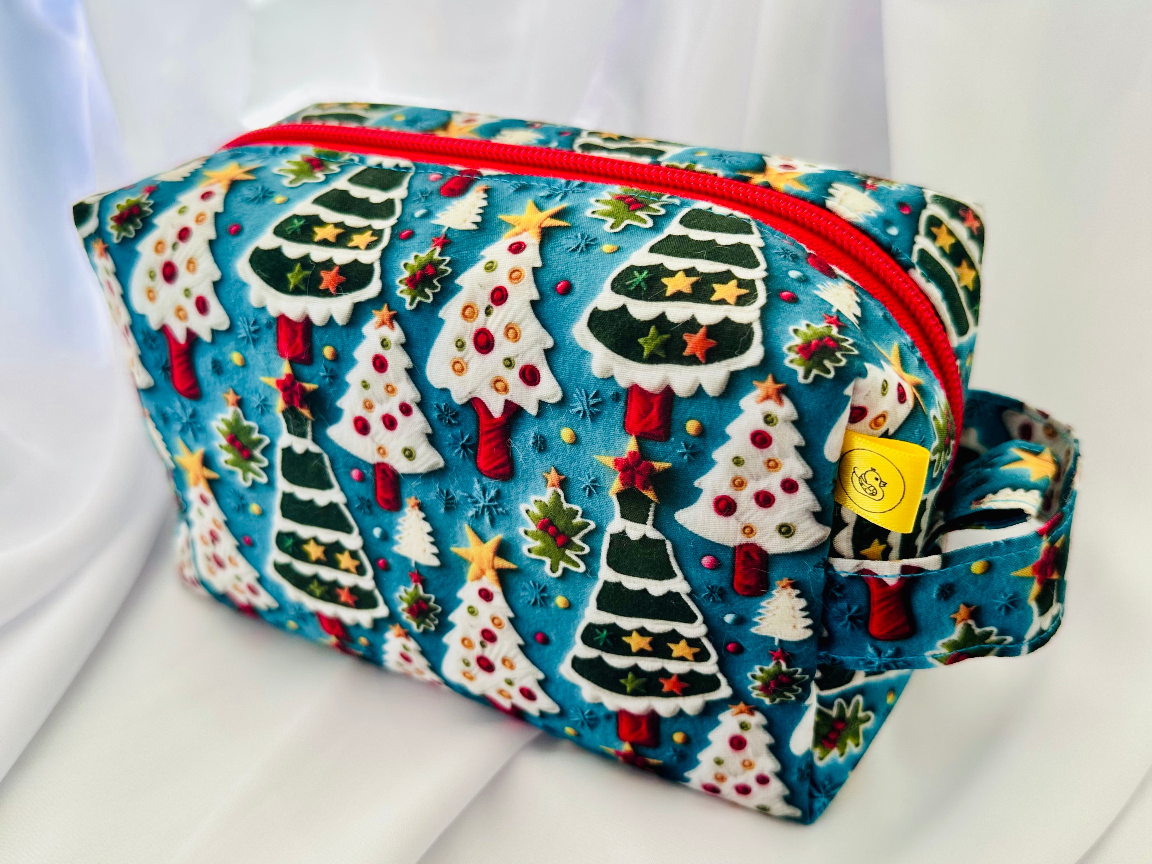 Christmas Tree Cookie Box cosmetic makeup bag Medium