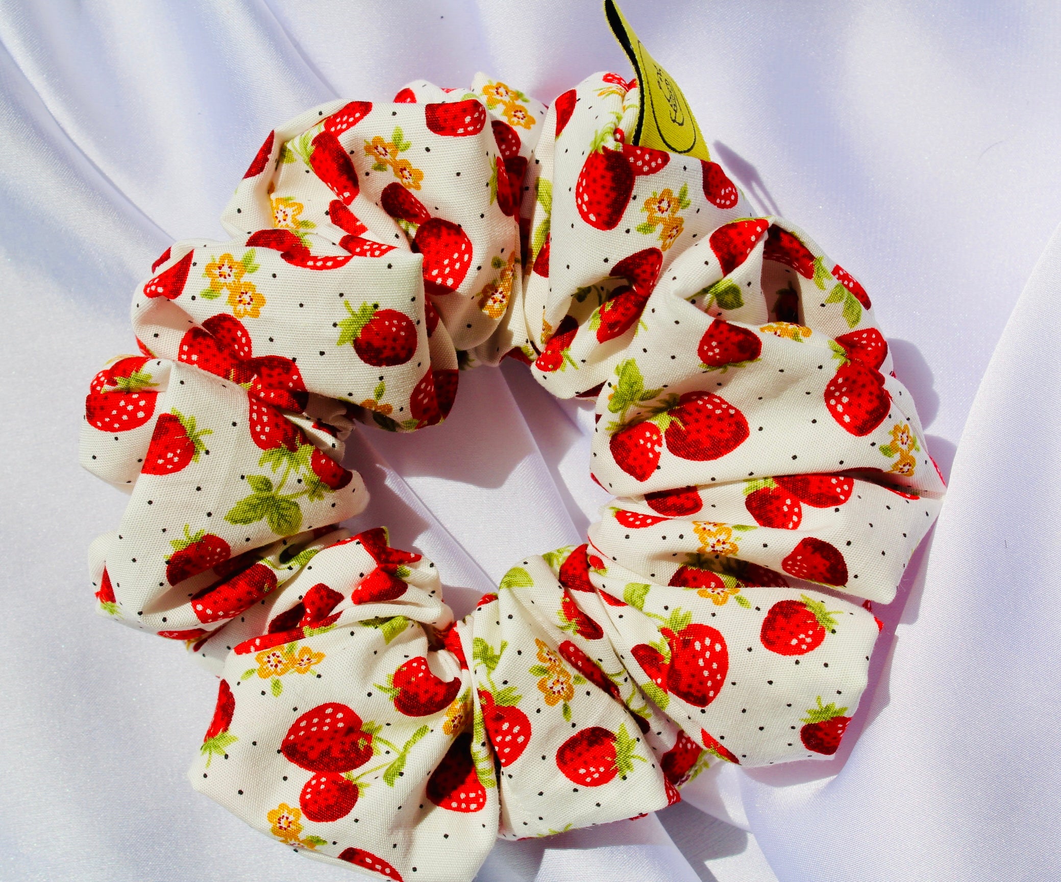 Wimbledon Cotton Hair Scrunchie