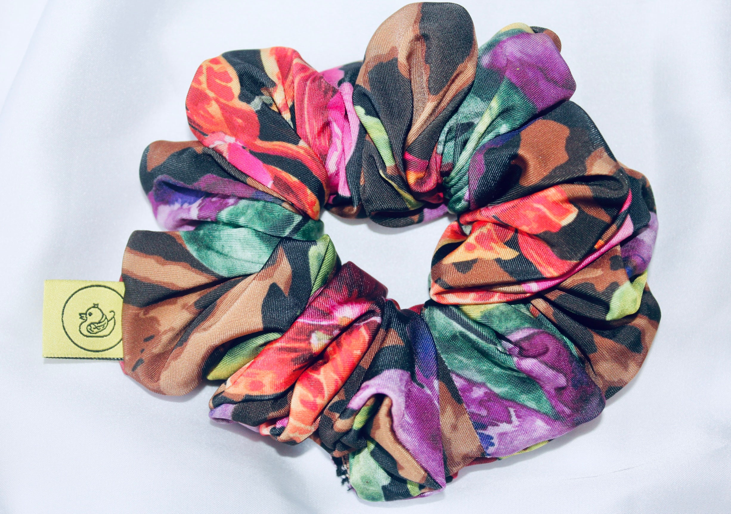 Leopard Blush Large hair scrunchie