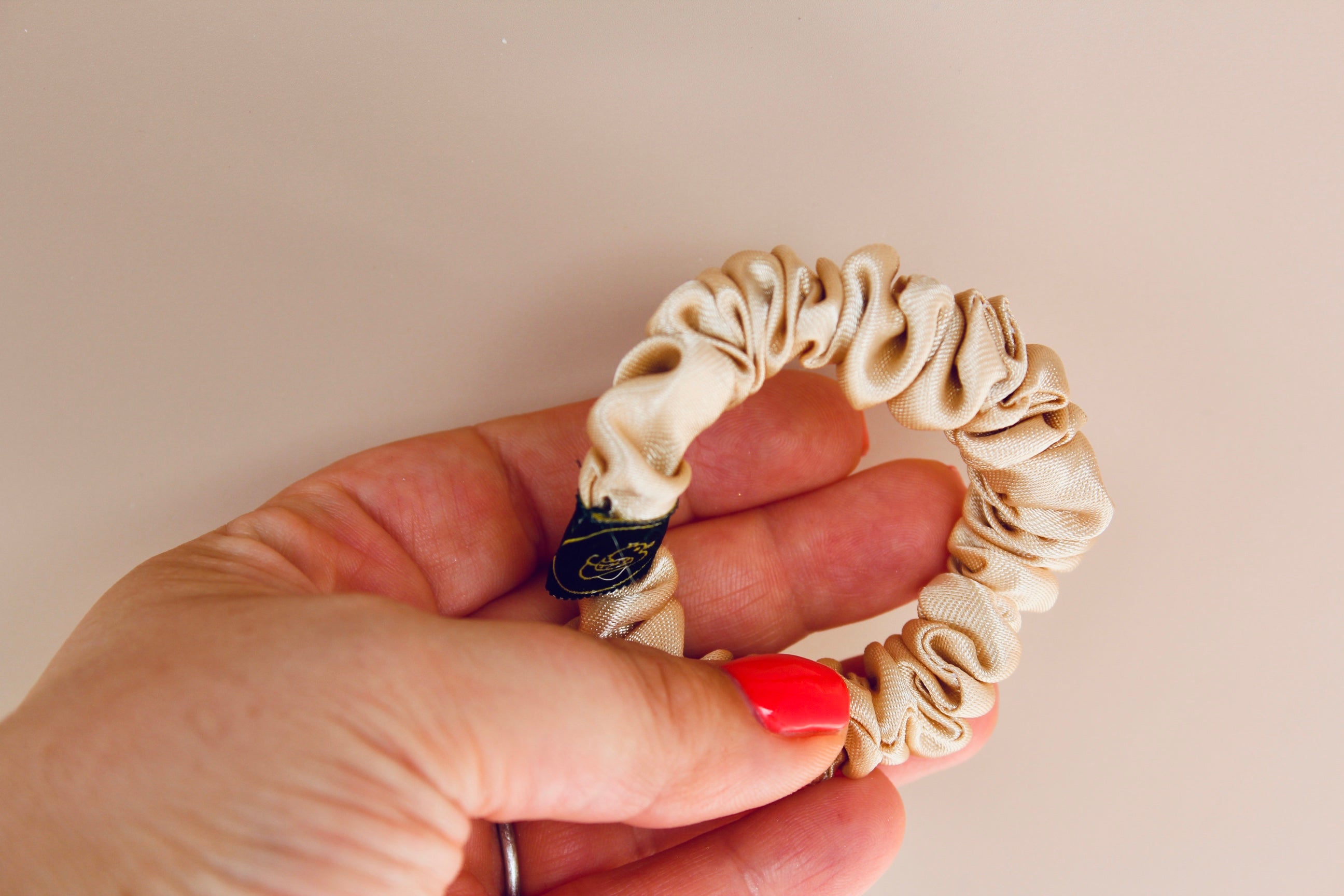 Antique Gold Super Skinny Hair Scrunchie