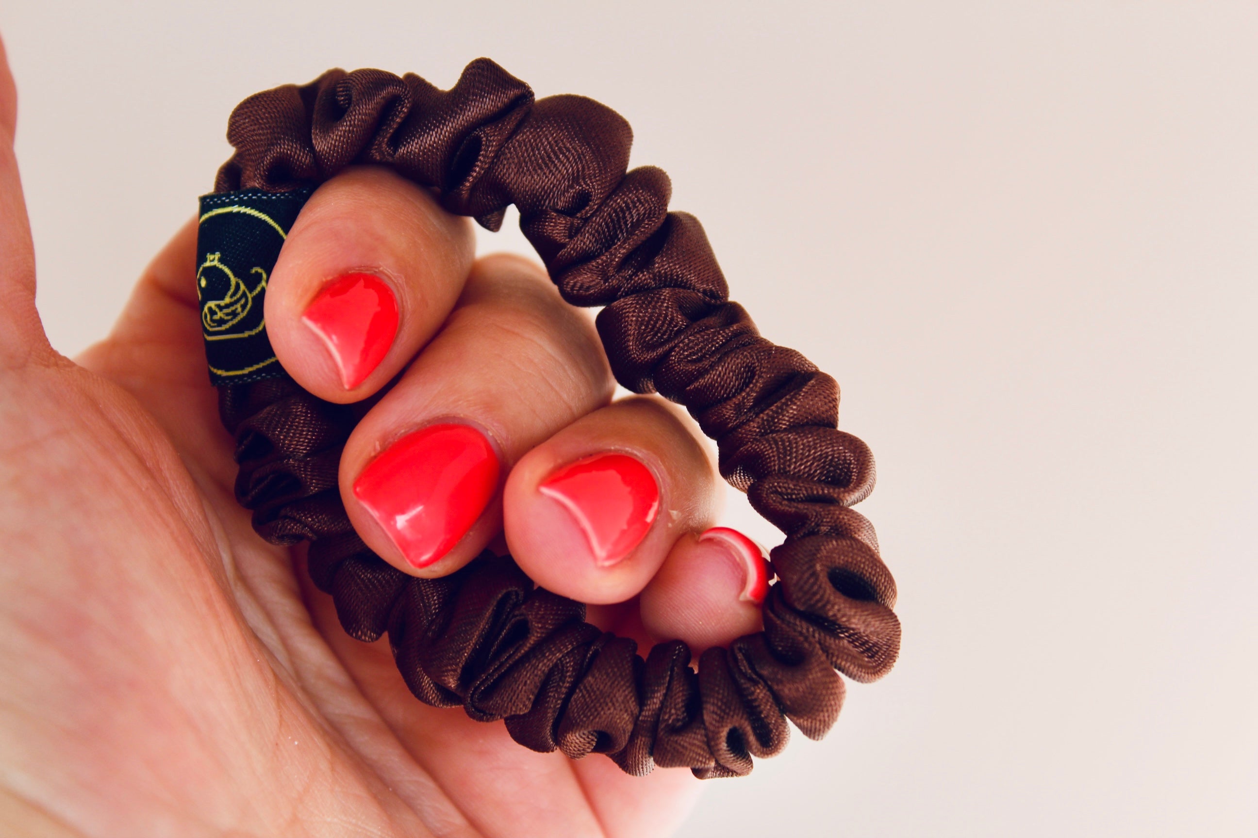 Chocolate Brown Super Skinny Hair Scrunchie
