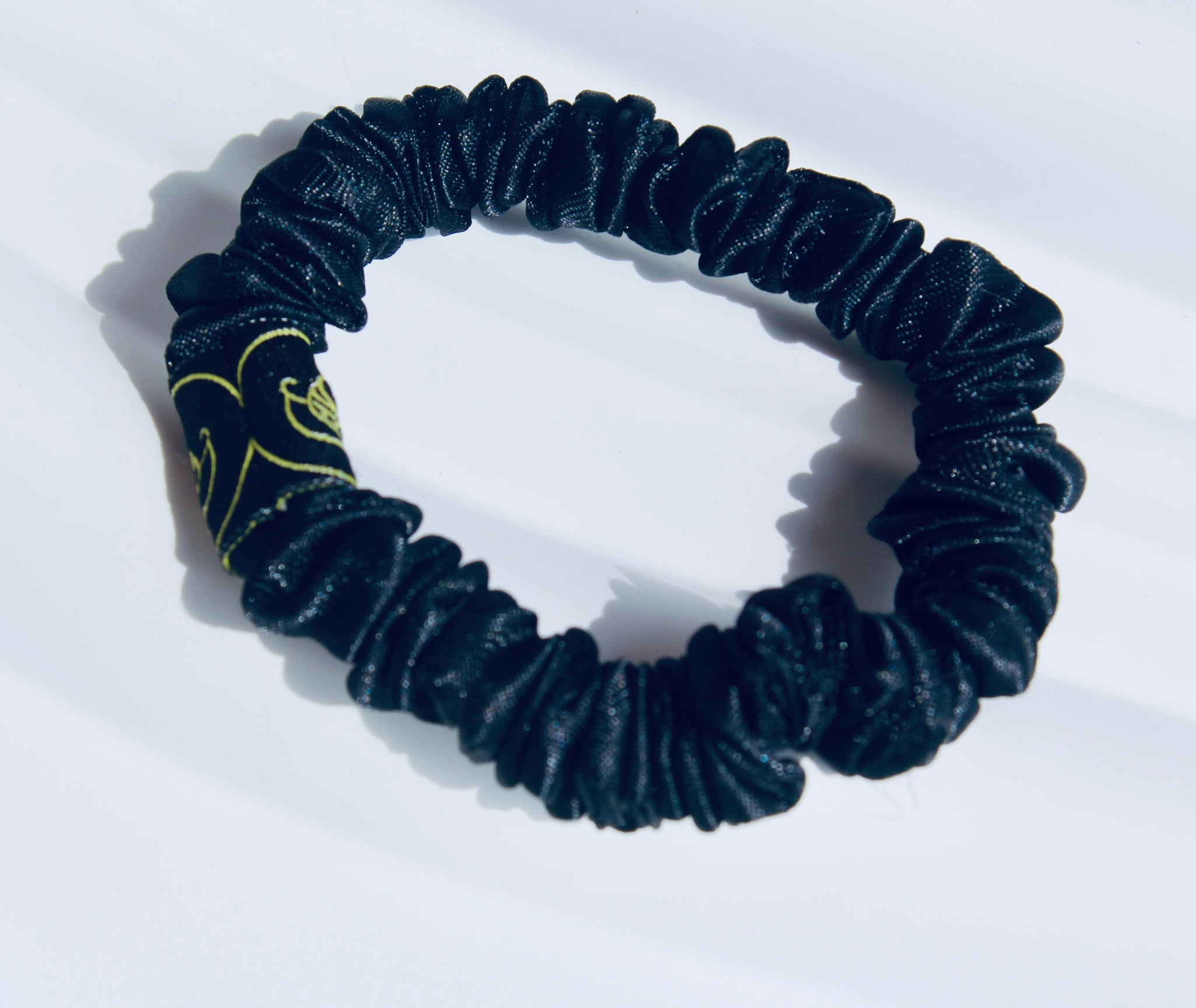 Black Super Skinny Hair Scrunchie