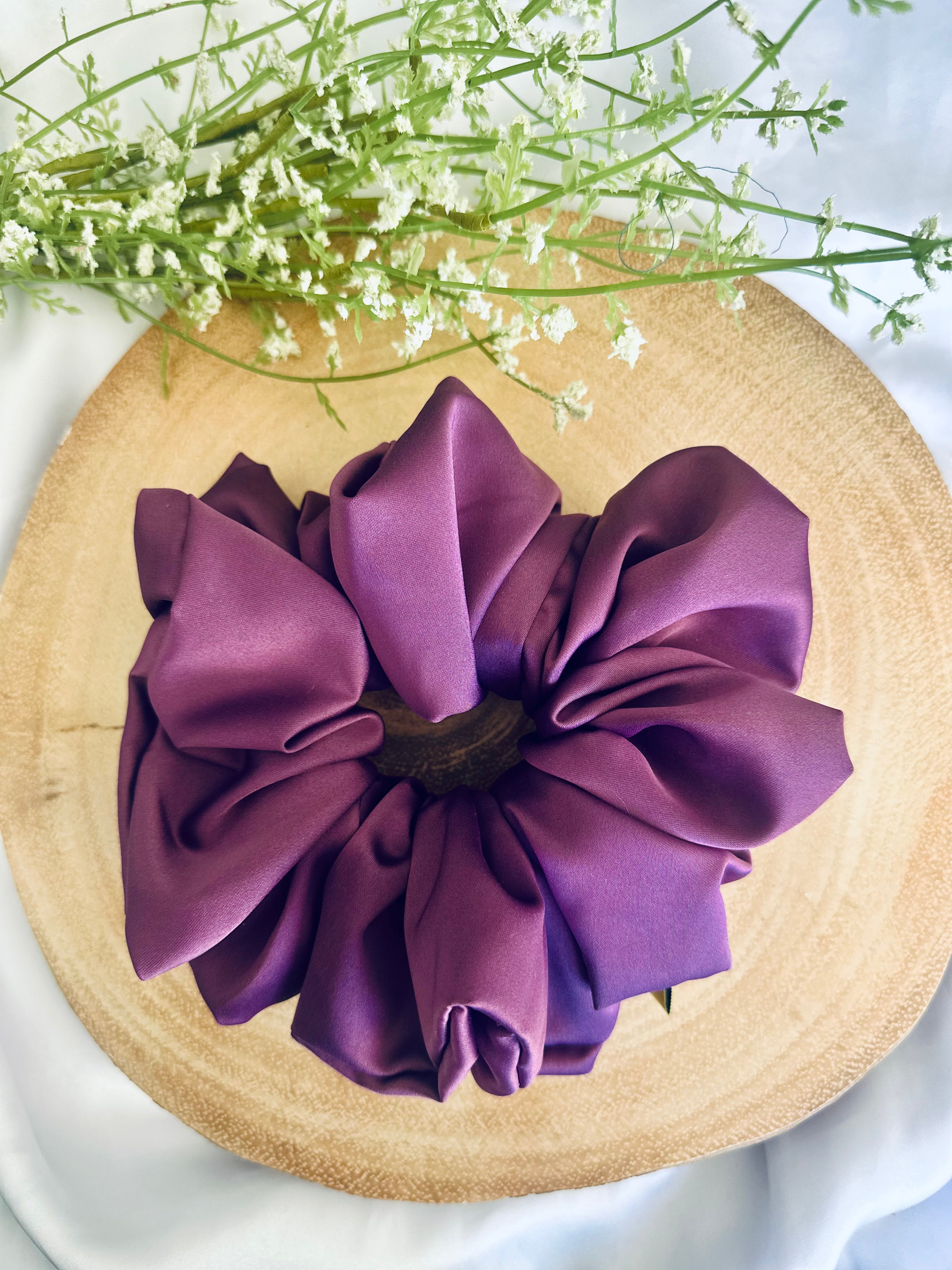 Berry XL Hair scrunchie
