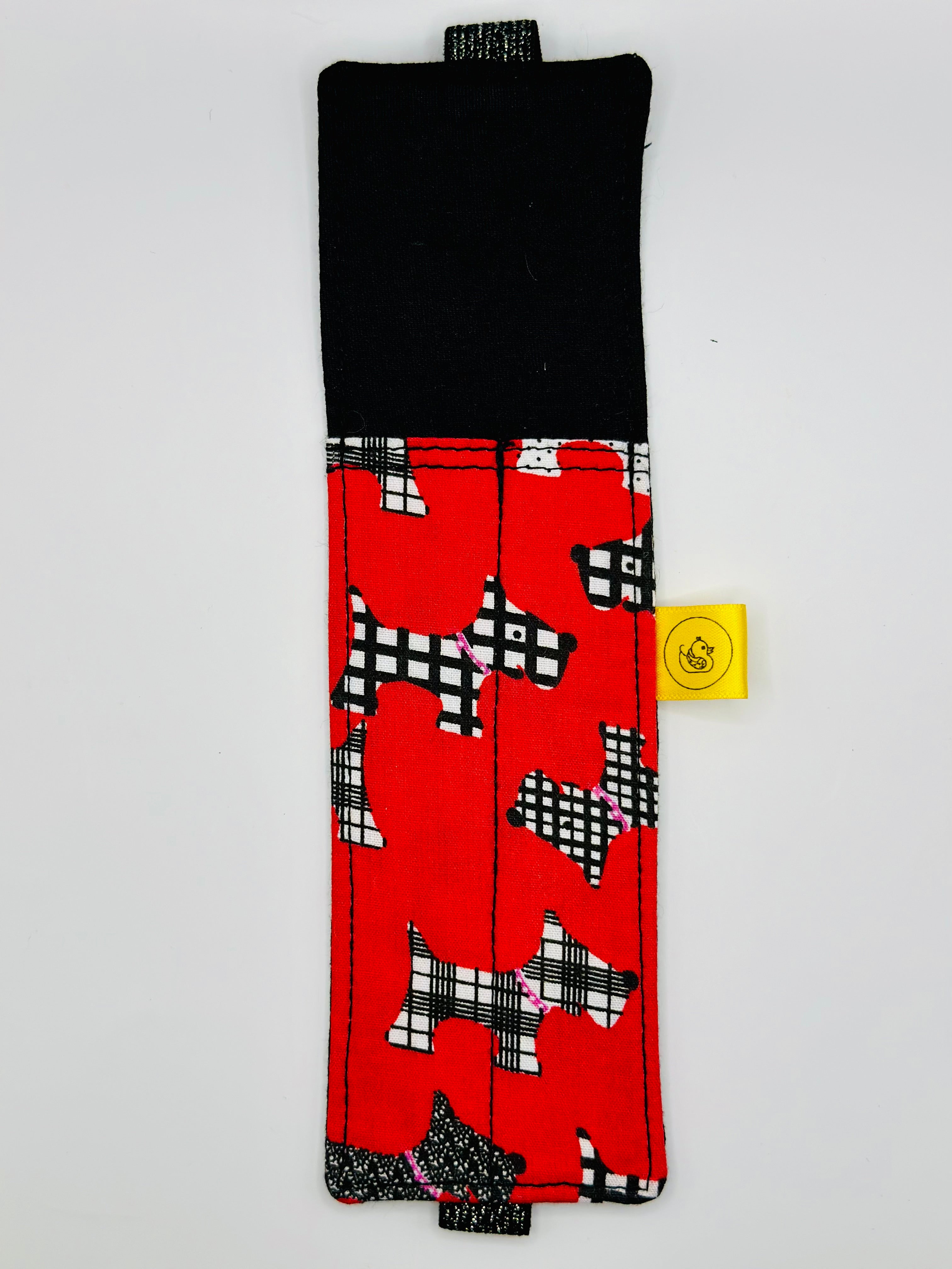 Scottie Dogs Elastic Notebook Double Pen Holder