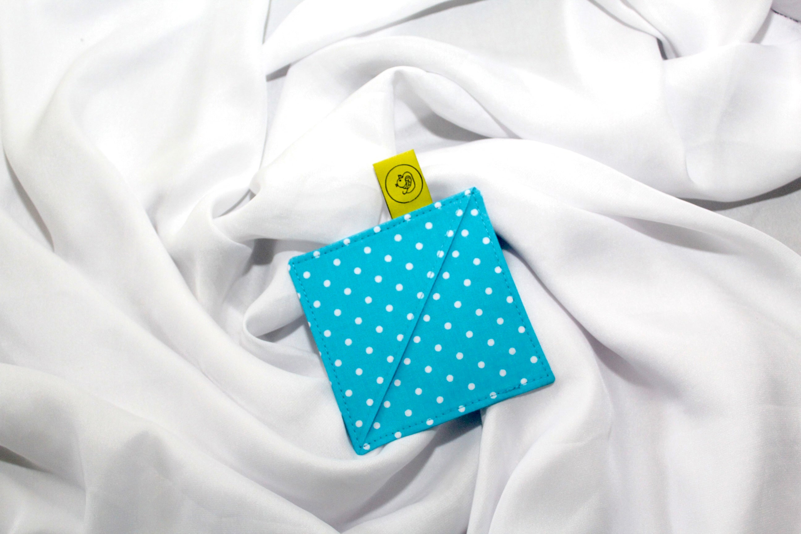 Turquoise Blue and White Polka Dot Bookmark