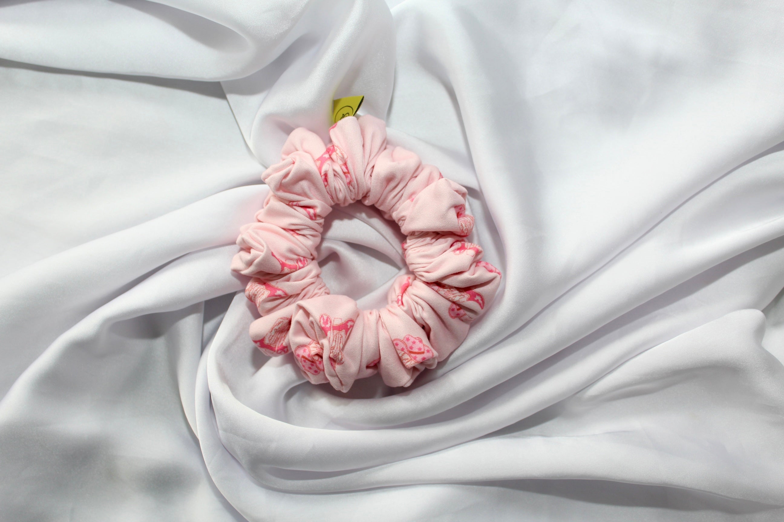 pink cowgirl boots and hats hair scrunchie