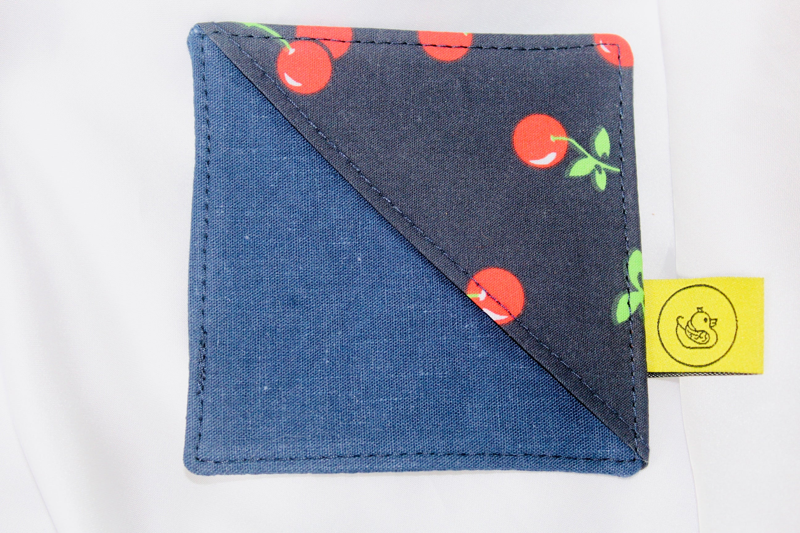 Navy Cherries Bookmark