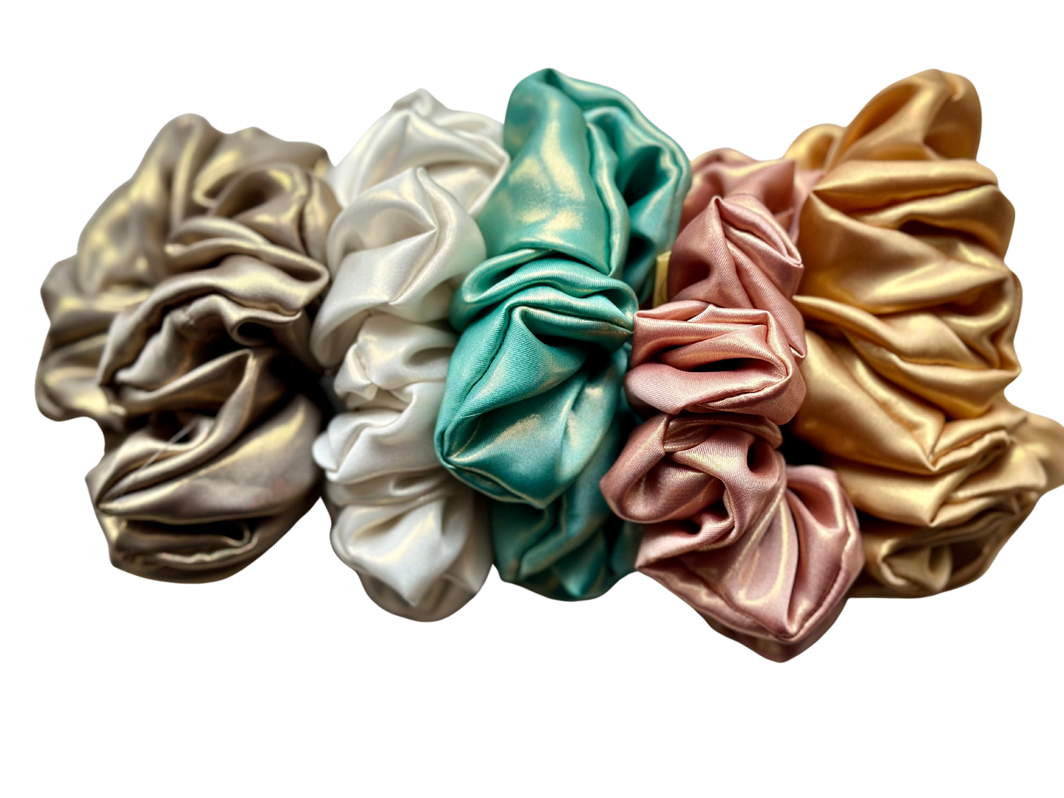 Ivory Musk Satin Hair Scrunchie