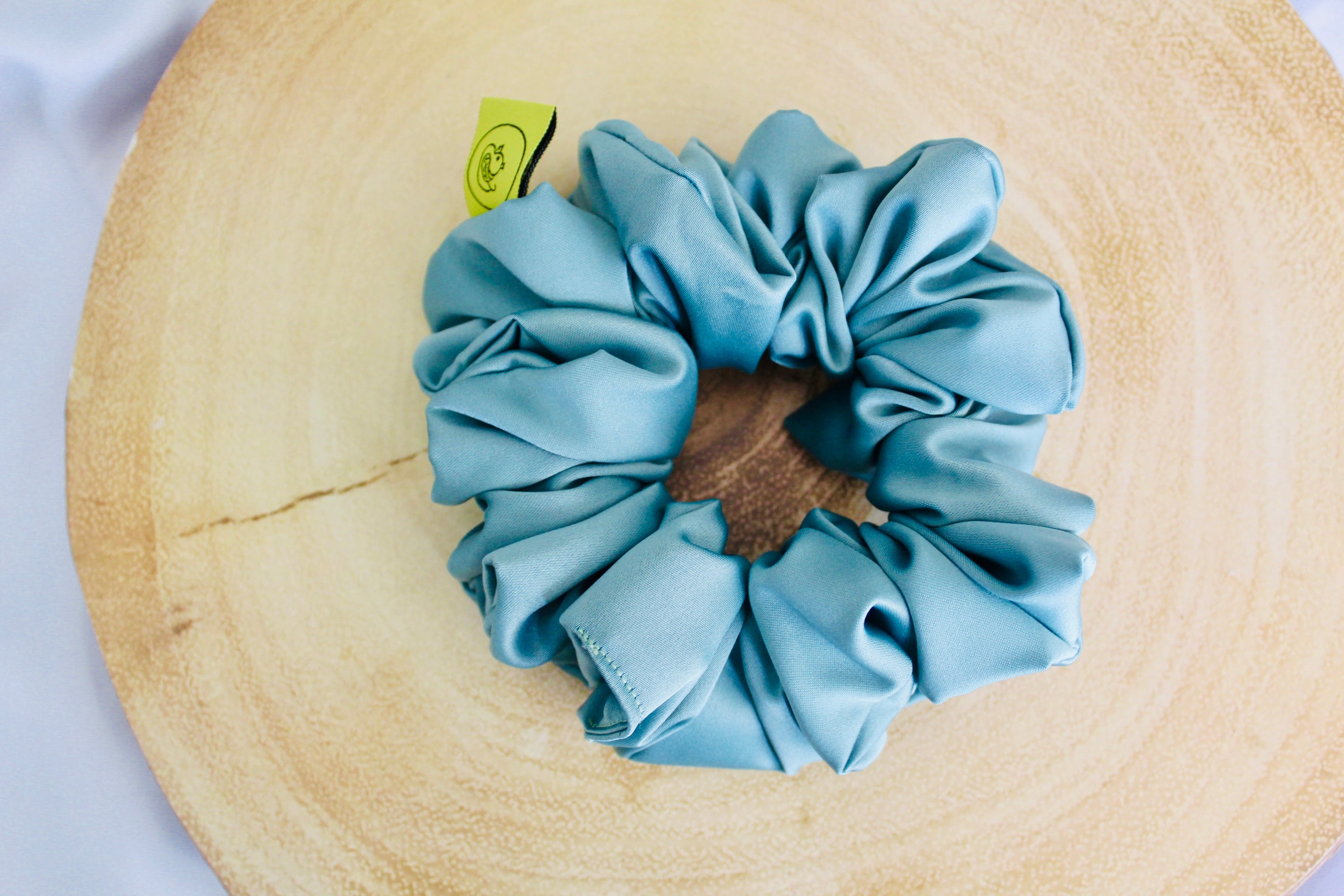 Jade Large hair scrunchie