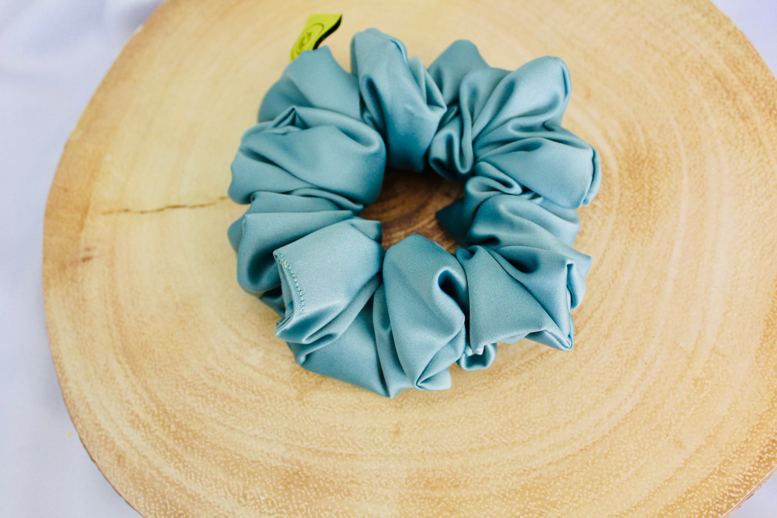 Jade Large hair scrunchie