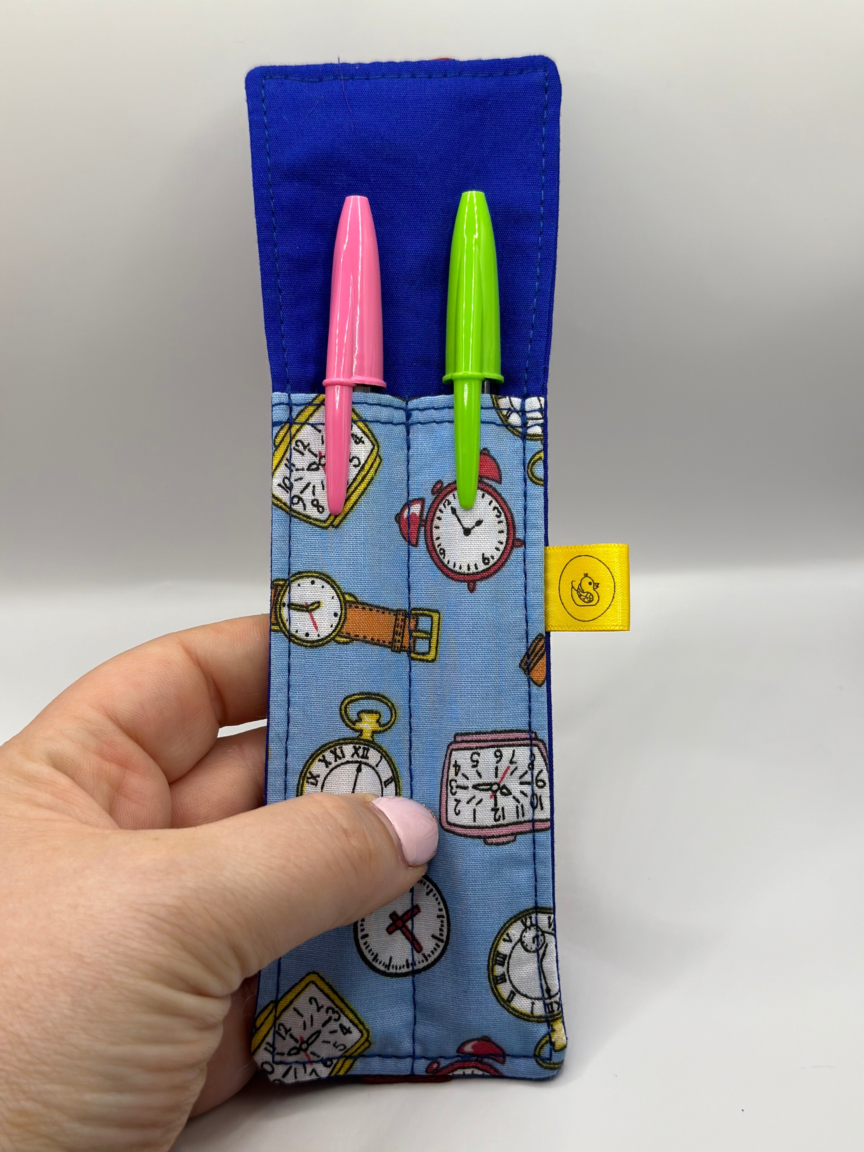 Elastic Notebook Double Pen Holder