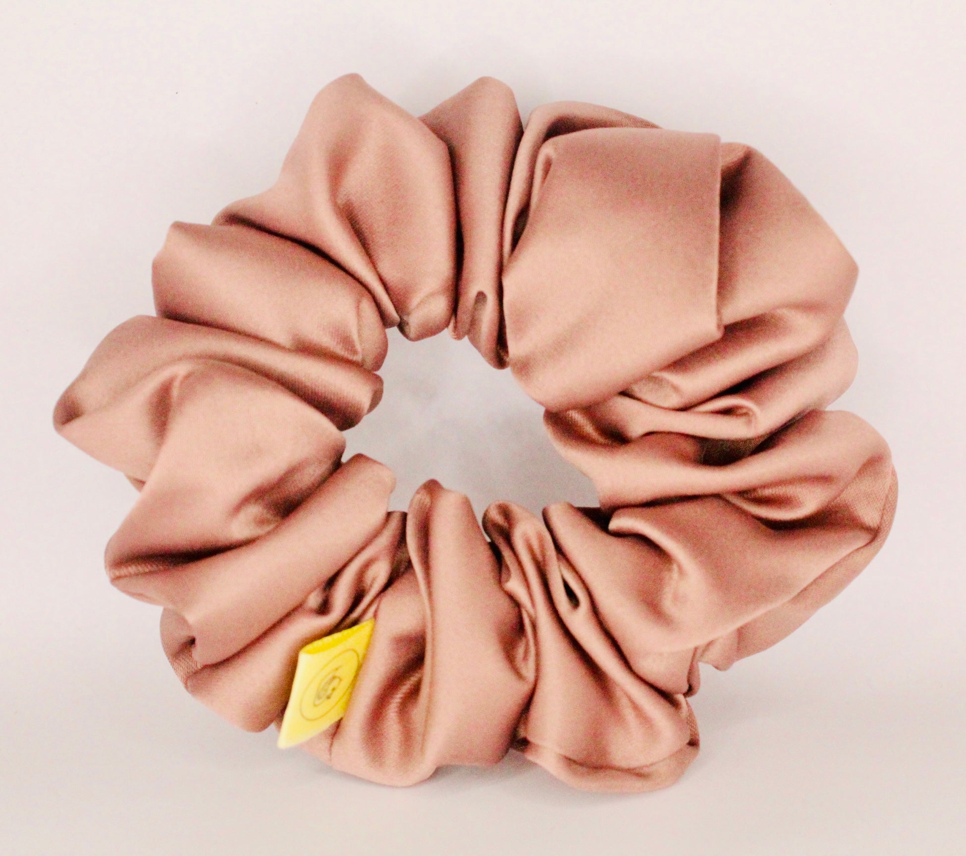 Mink Brown Satin Large hair scrunchie