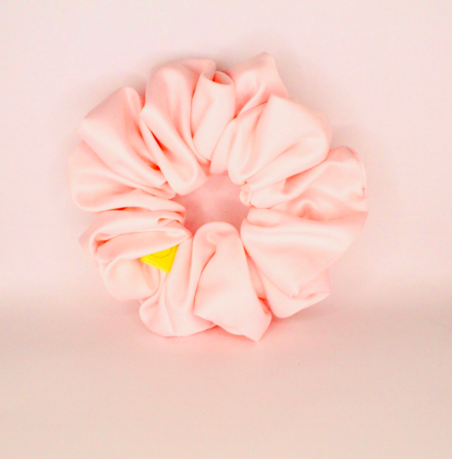 Pale Pink Satin Large hair scrunchie