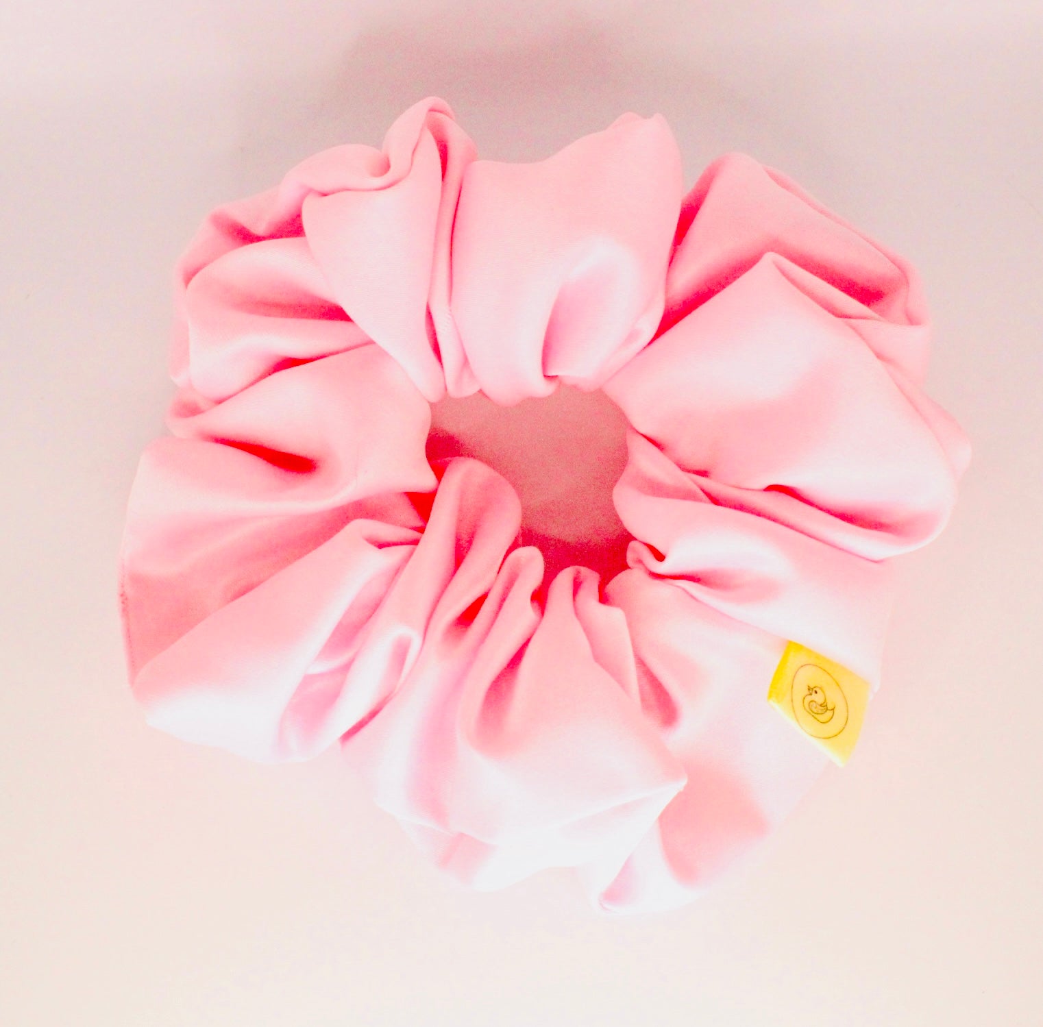 Baby Pink pastel Satin Large hair scrunchie
