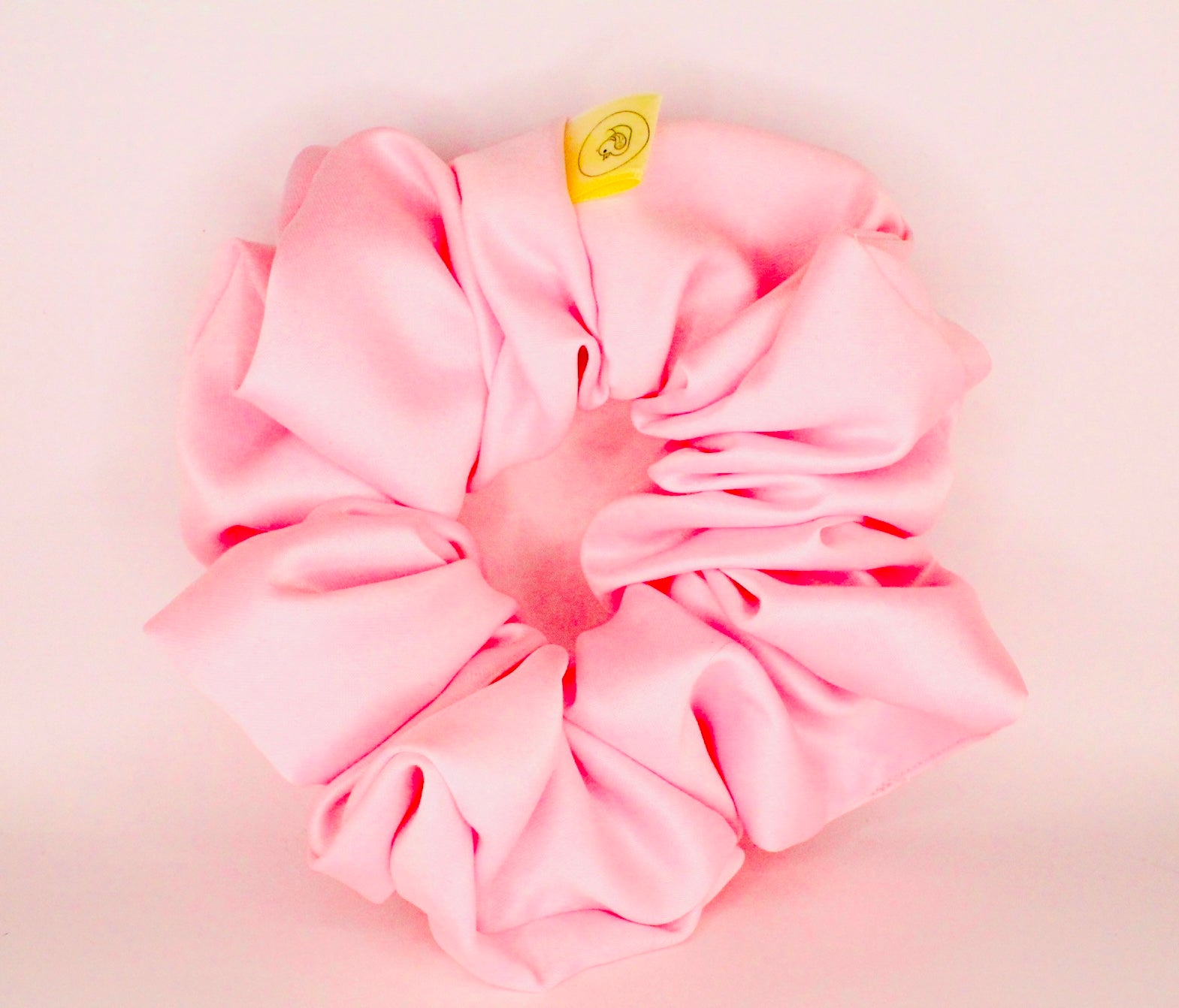 Baby Pink pastel Satin hair scrunchie