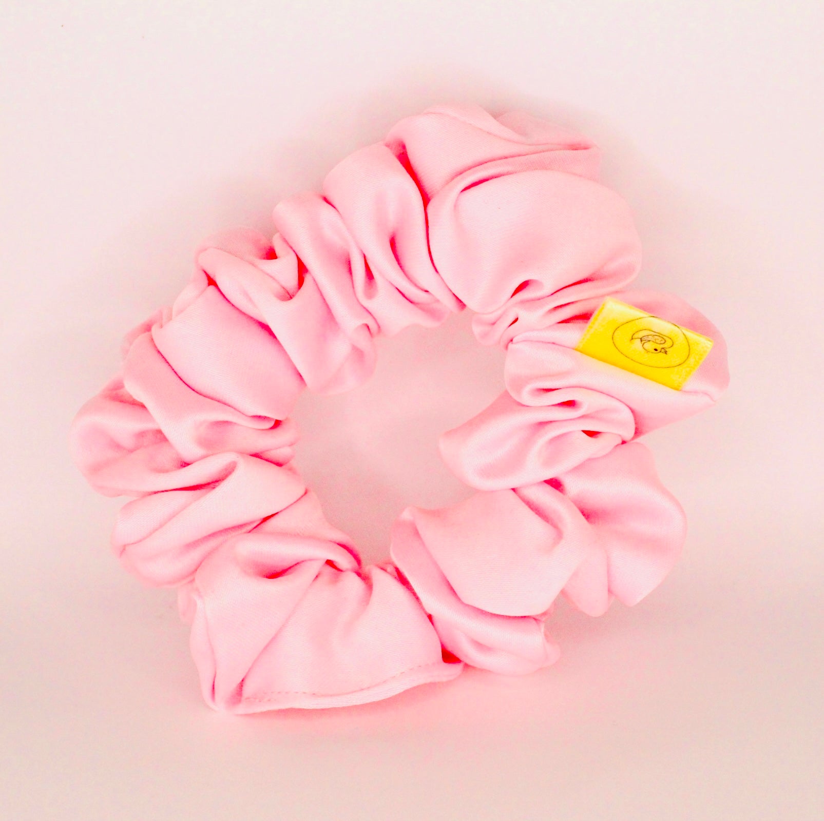 Baby Pink pastel Satin hair scrunchie