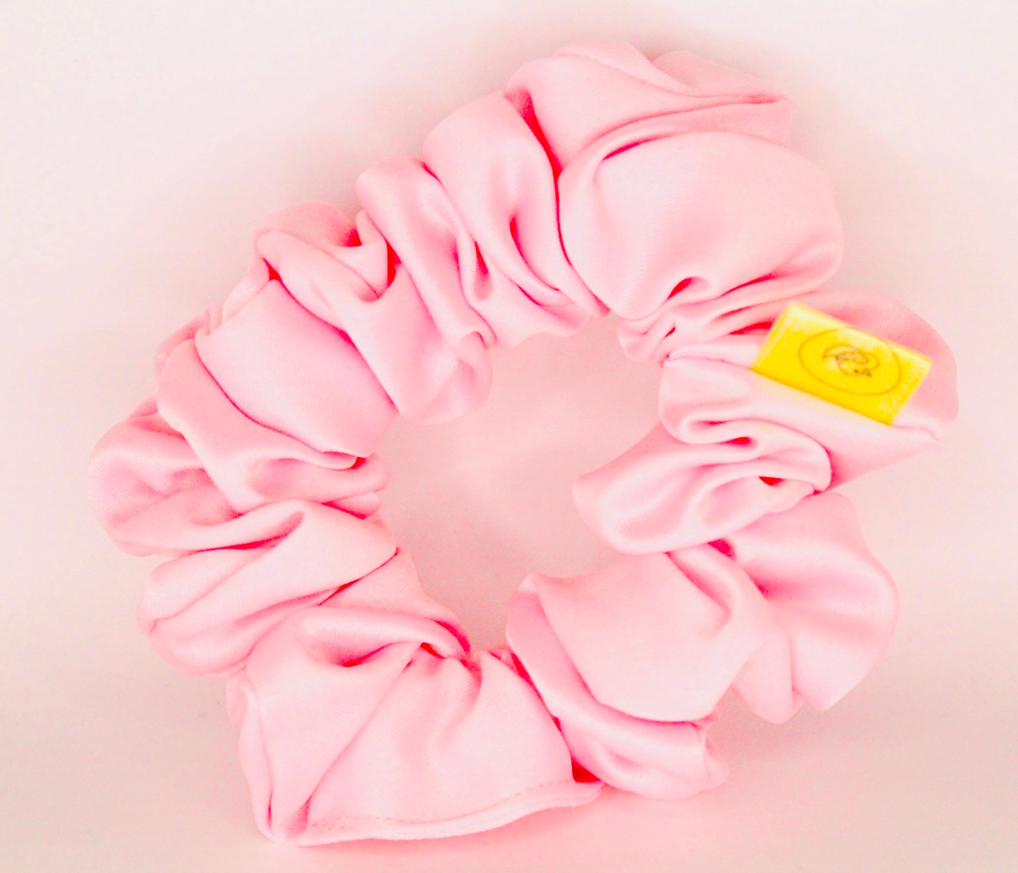 Baby Pink pastel Satin hair scrunchie