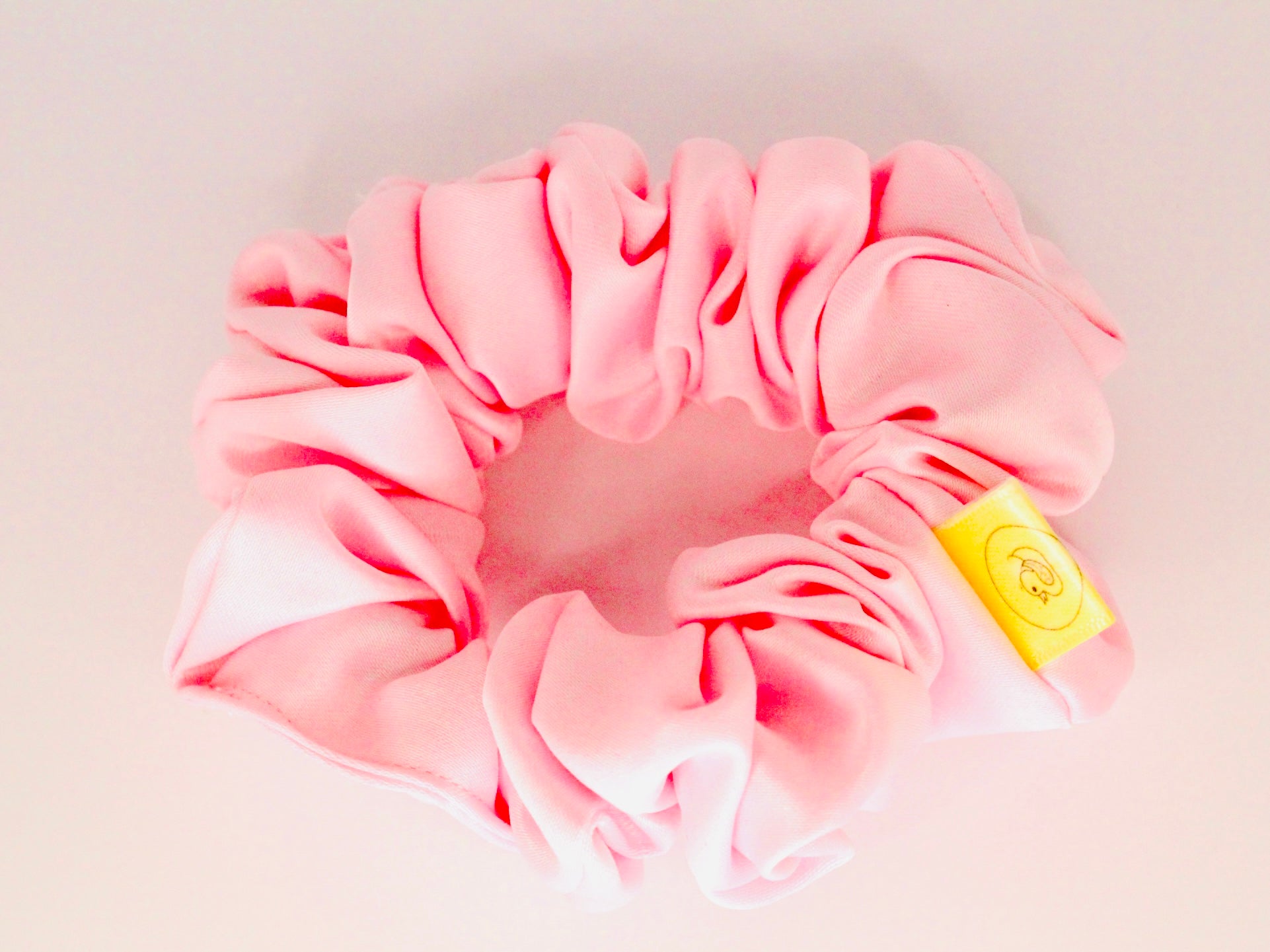 Baby Pink pastel Satin hair scrunchie