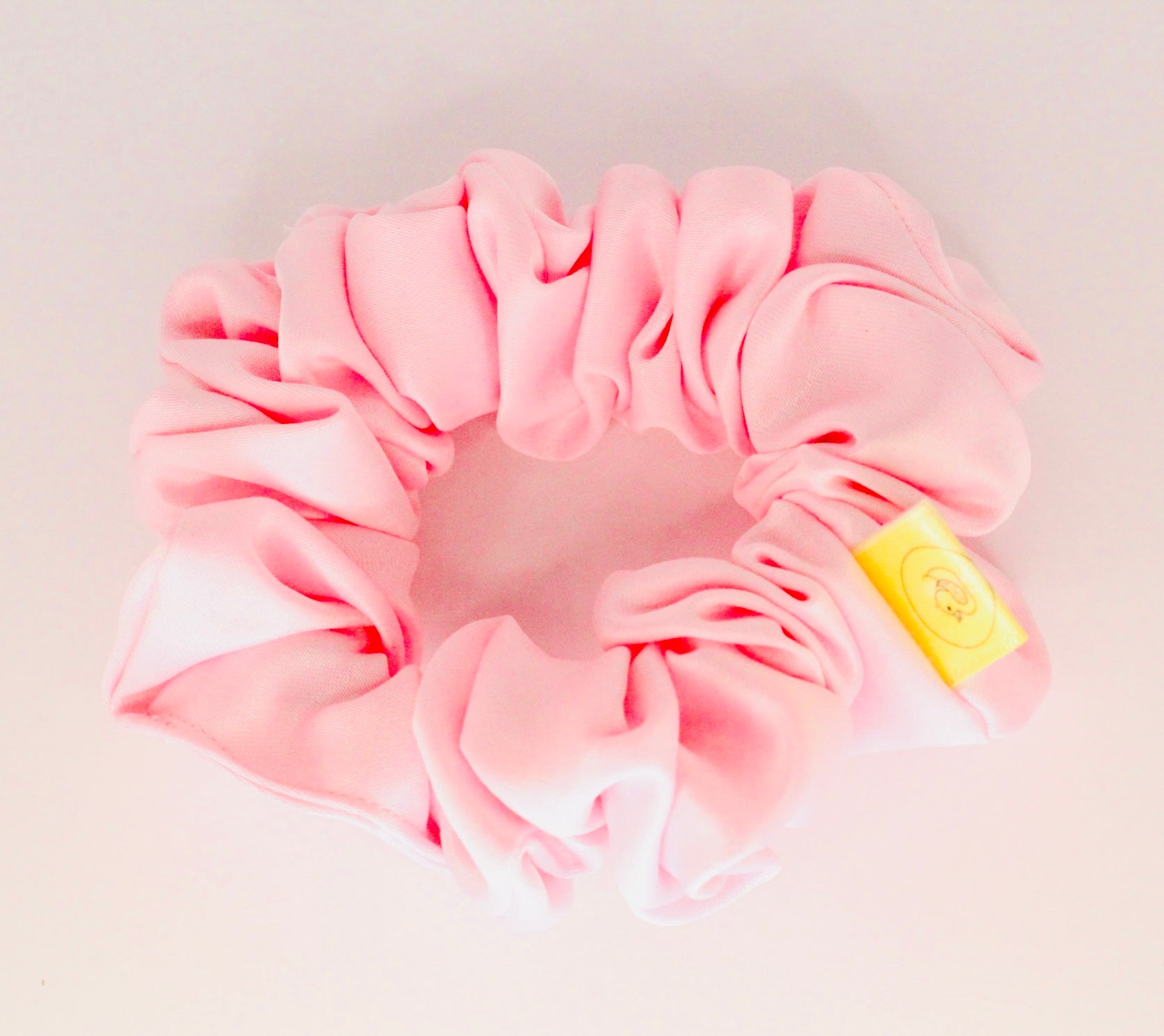 Baby Pink pastel Satin hair scrunchie