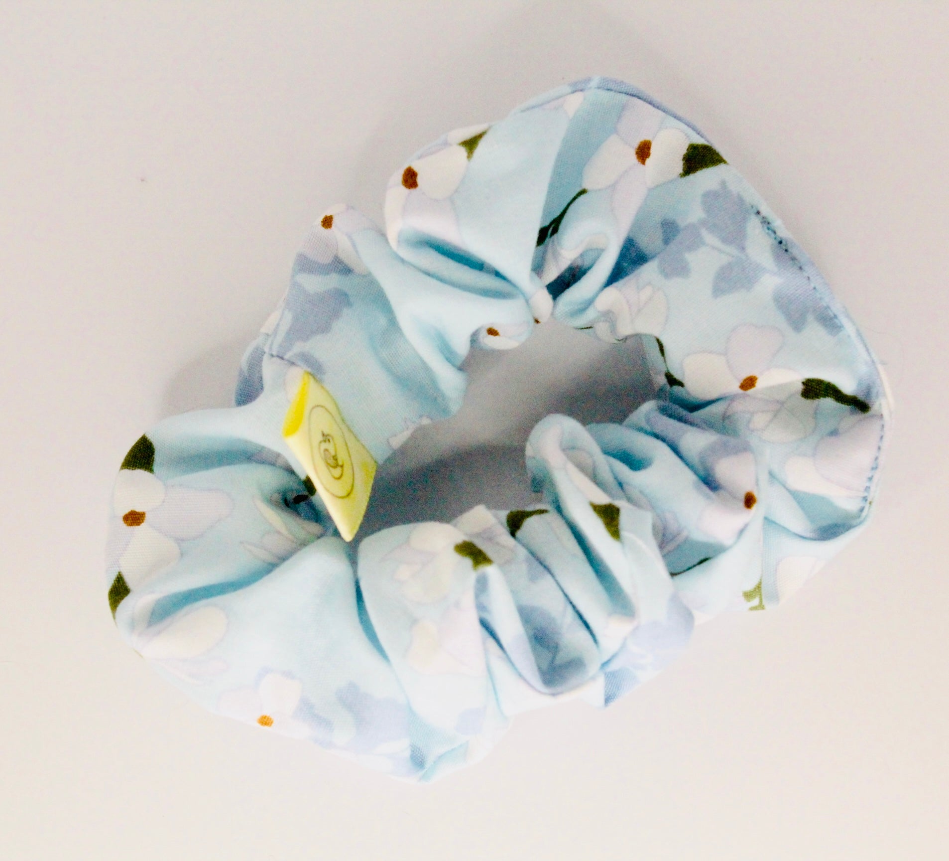 Baby blue pastel Cherry Blossom Scrunchie