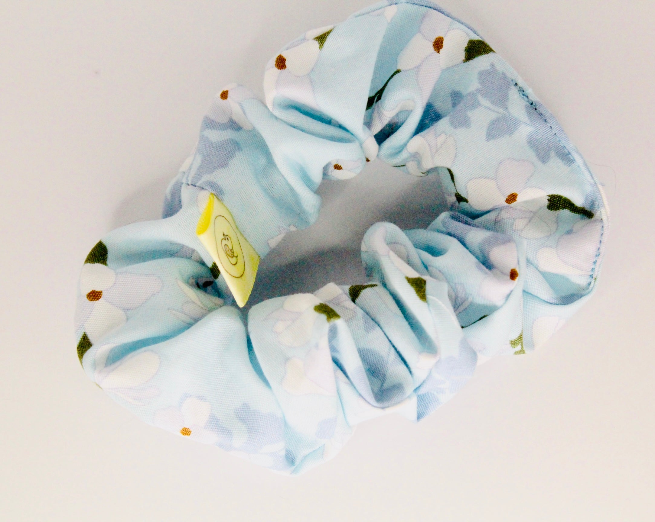 Baby blue pastel Cherry Blossom Scrunchie