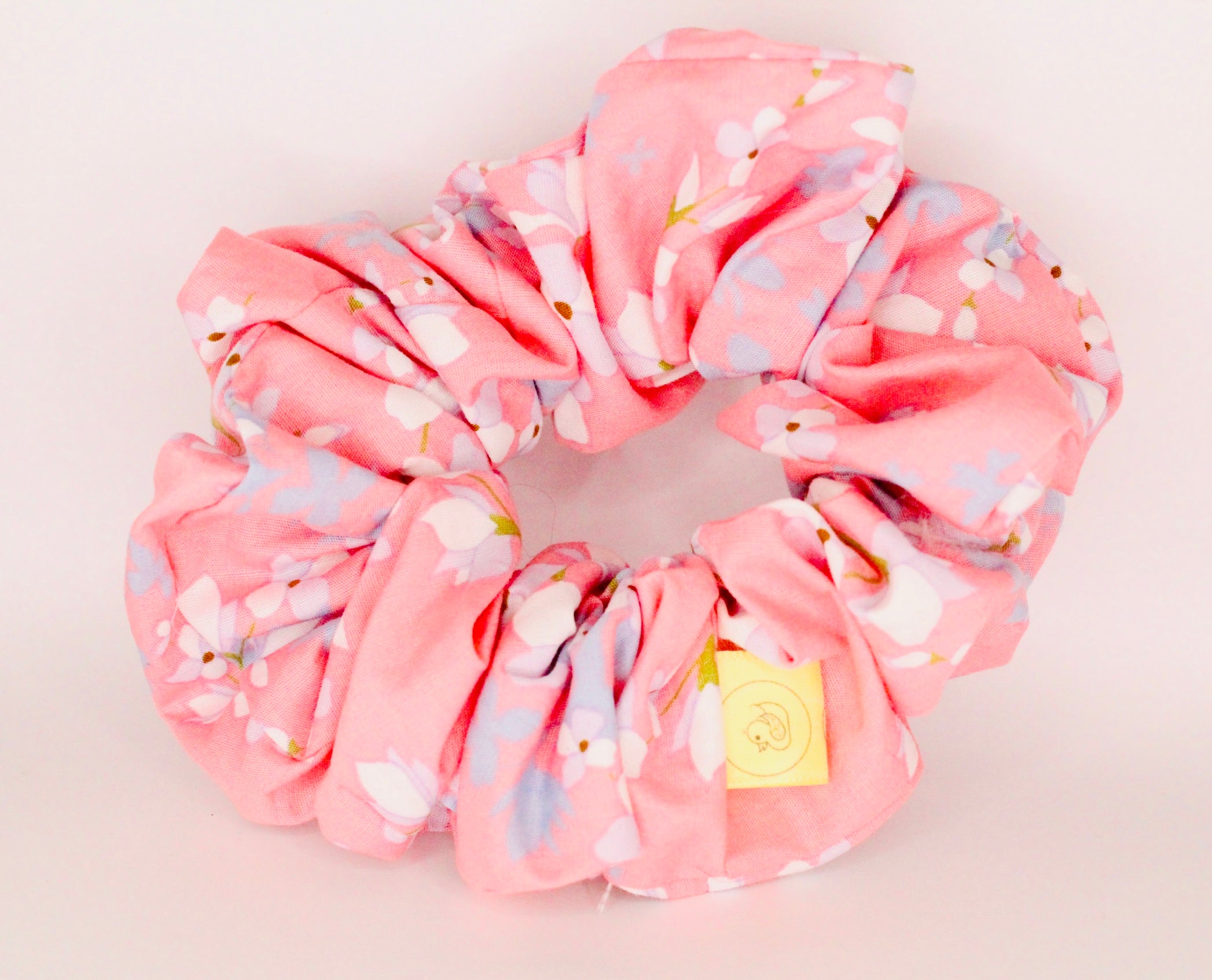 Pale pastel Baby pink pastel cherry blossom hair scrunchie