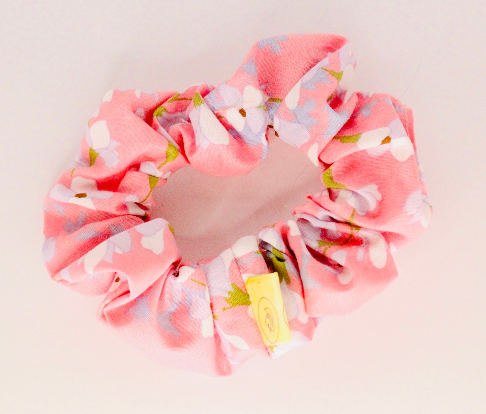 Pale pastel Baby pink pastel cherry blossom hair scrunchie