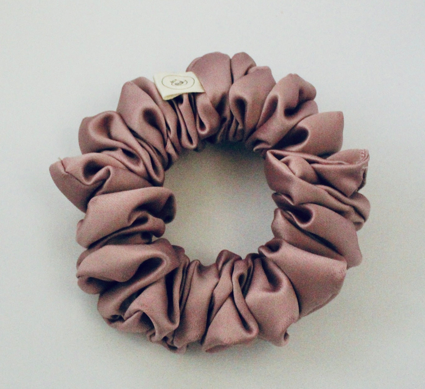 Dusty Pink Satin Hair scrunchie