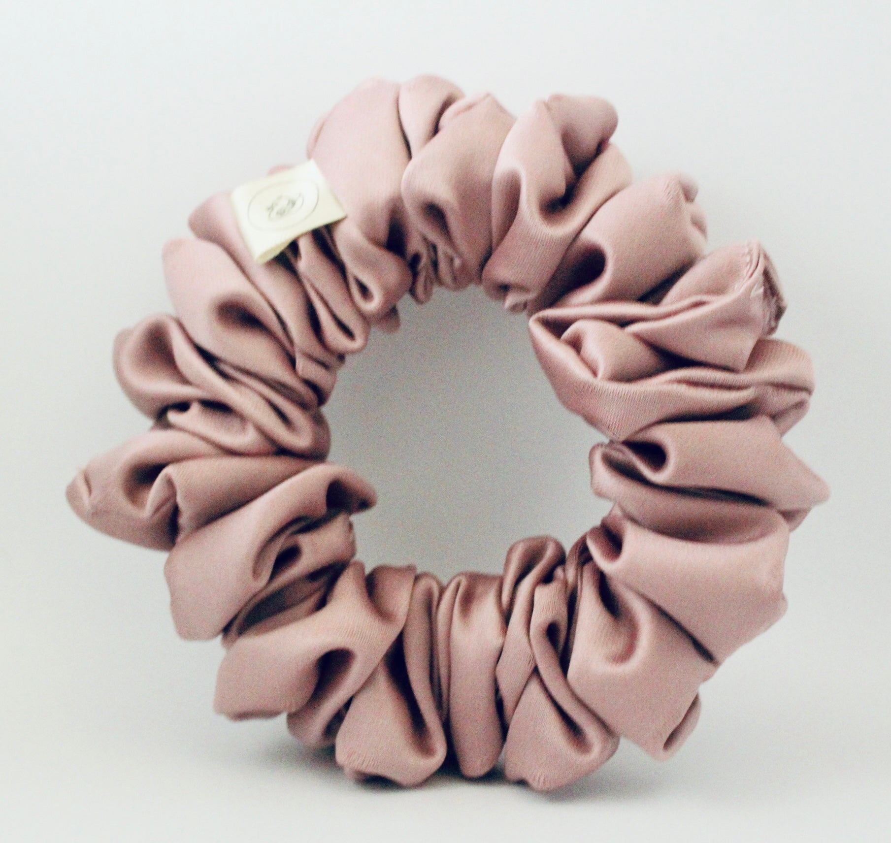 Dusty Pink Satin Hair scrunchie