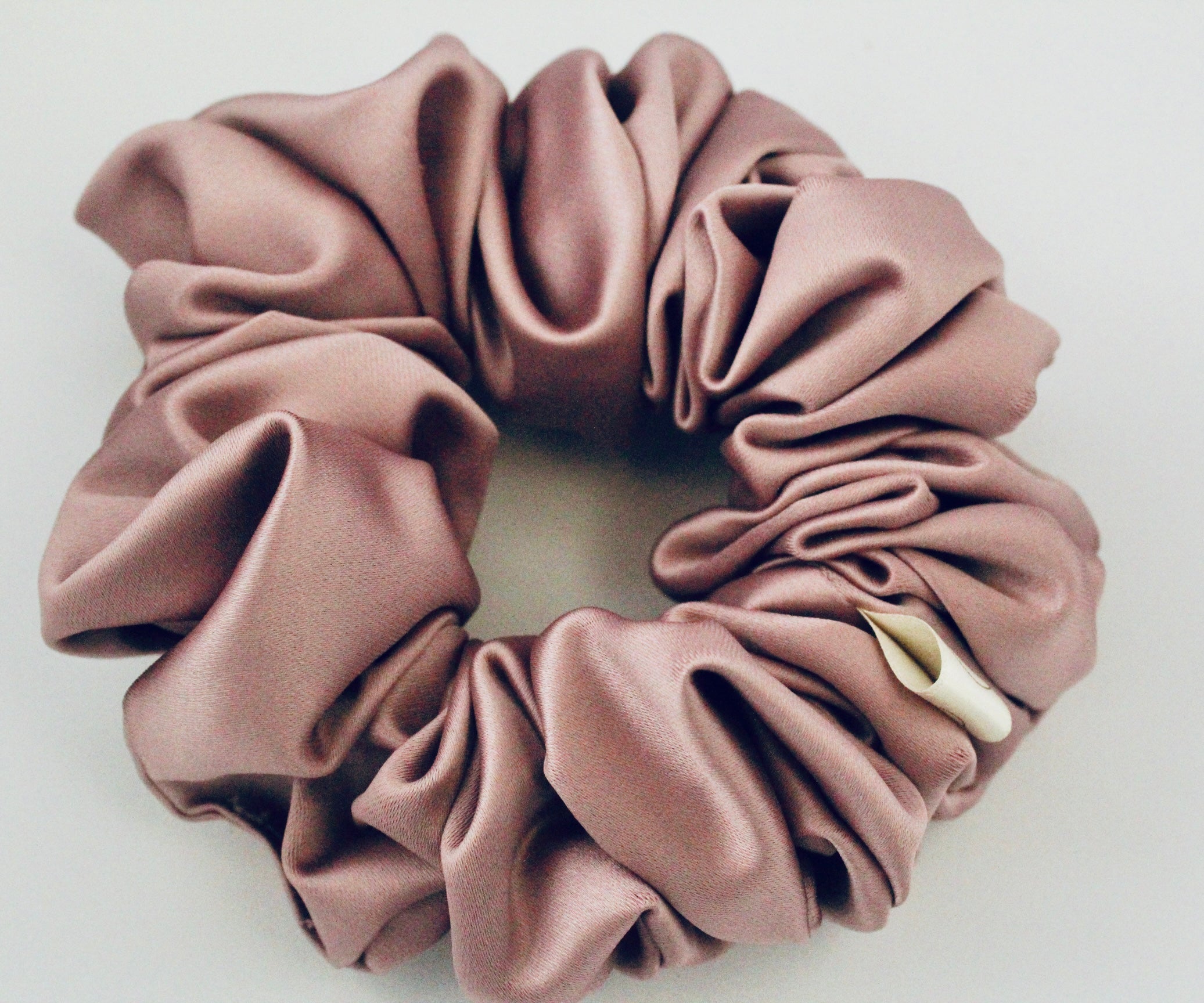 Dusty Pink Satin Hair scrunchie