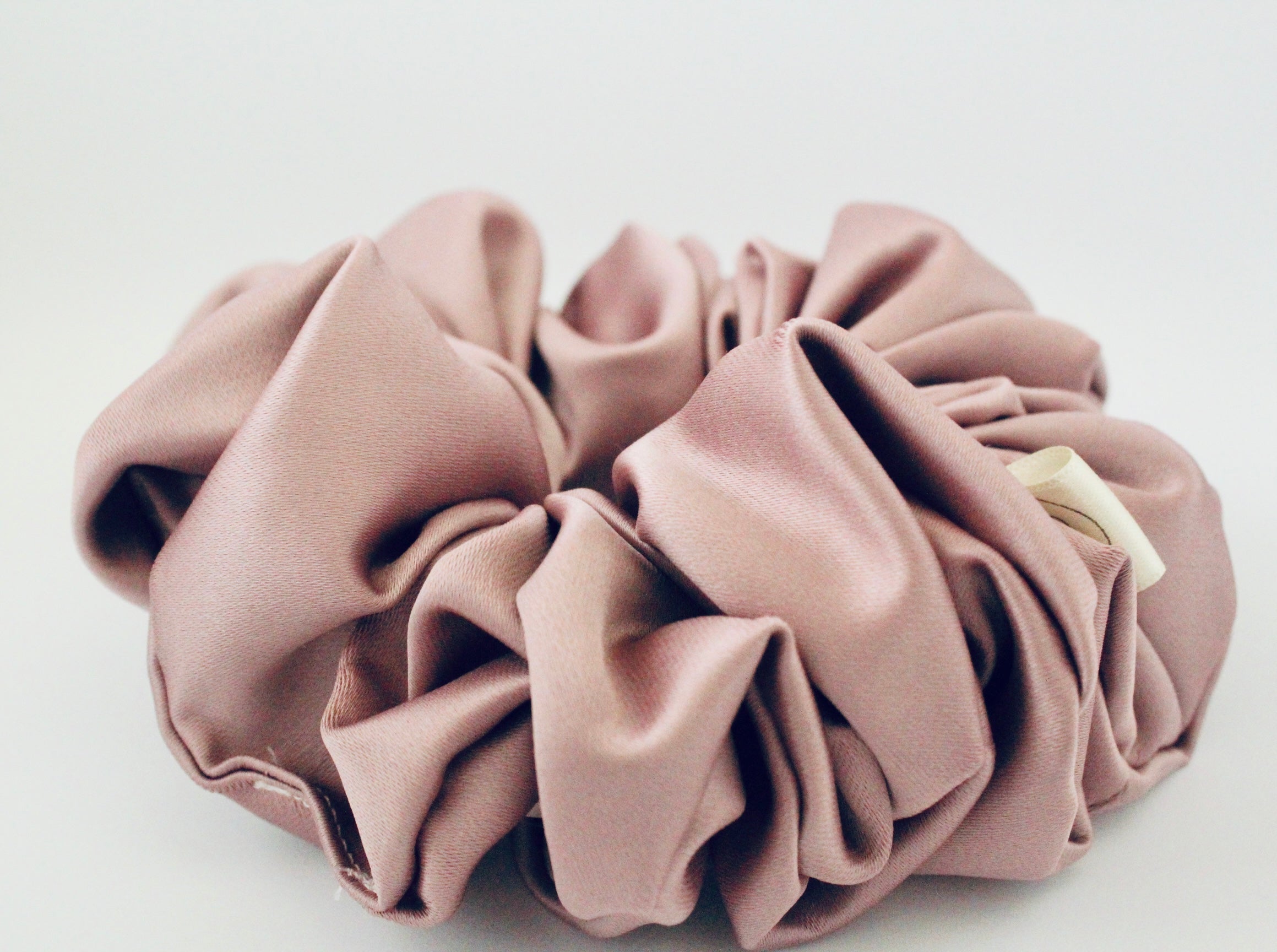 Dusty Pink Satin Hair scrunchie