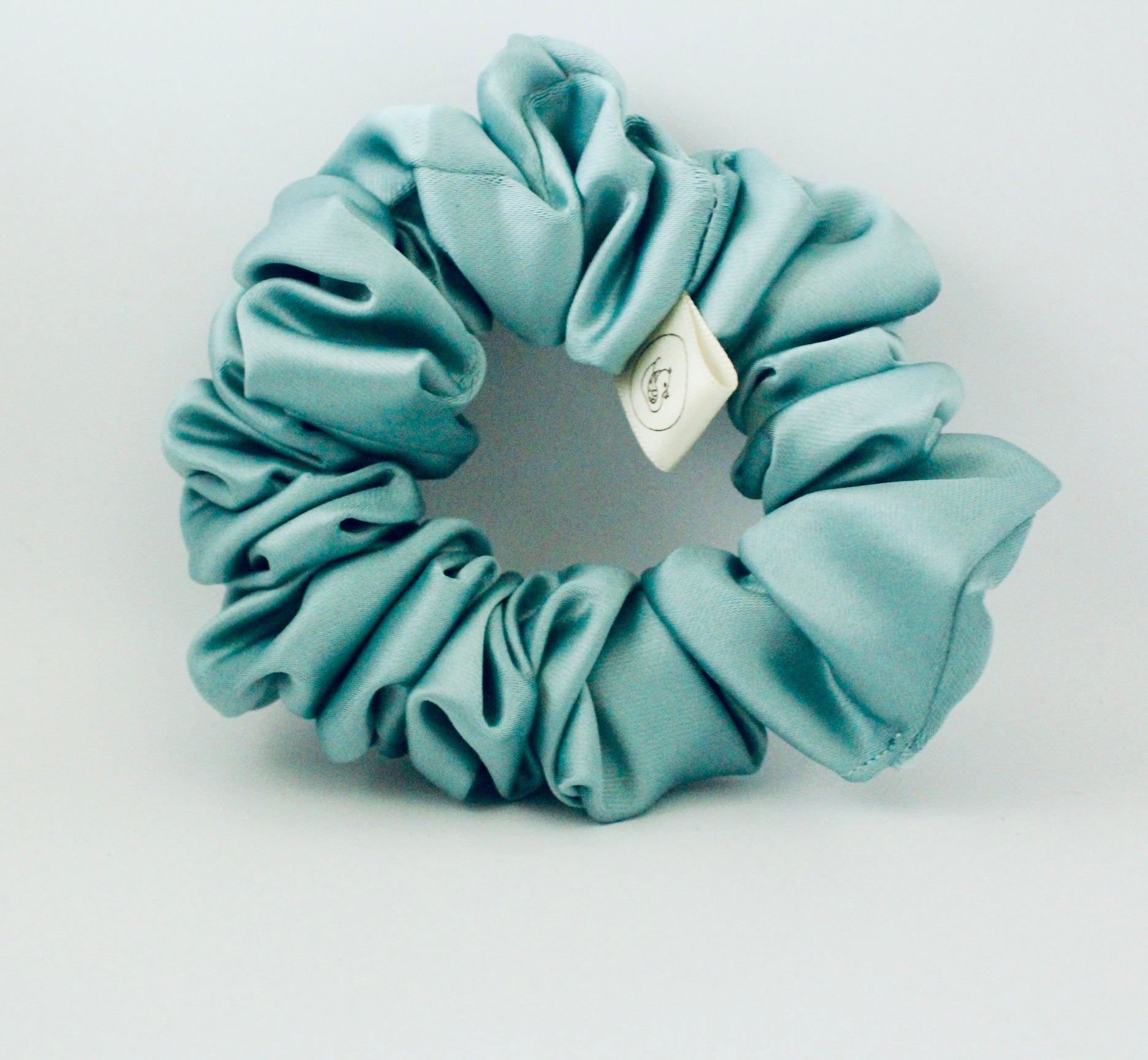 Mint Green Satin Hair scrunchie