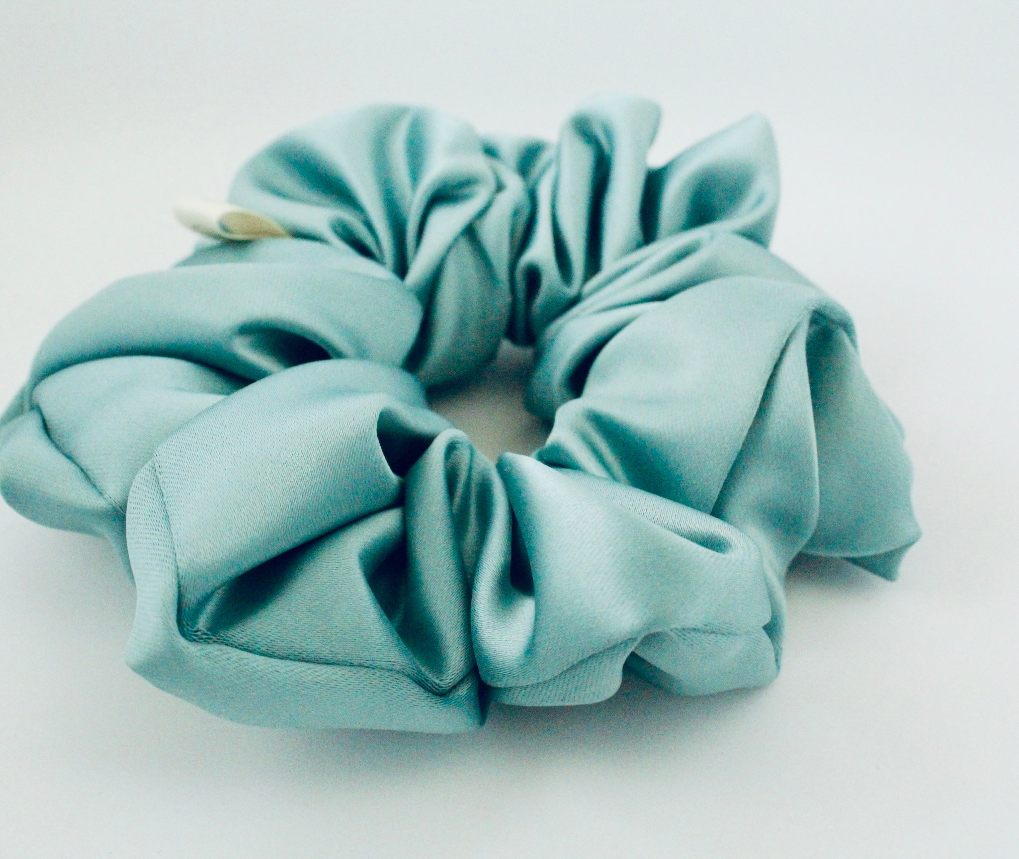 Mint Green Satin Hair scrunchie