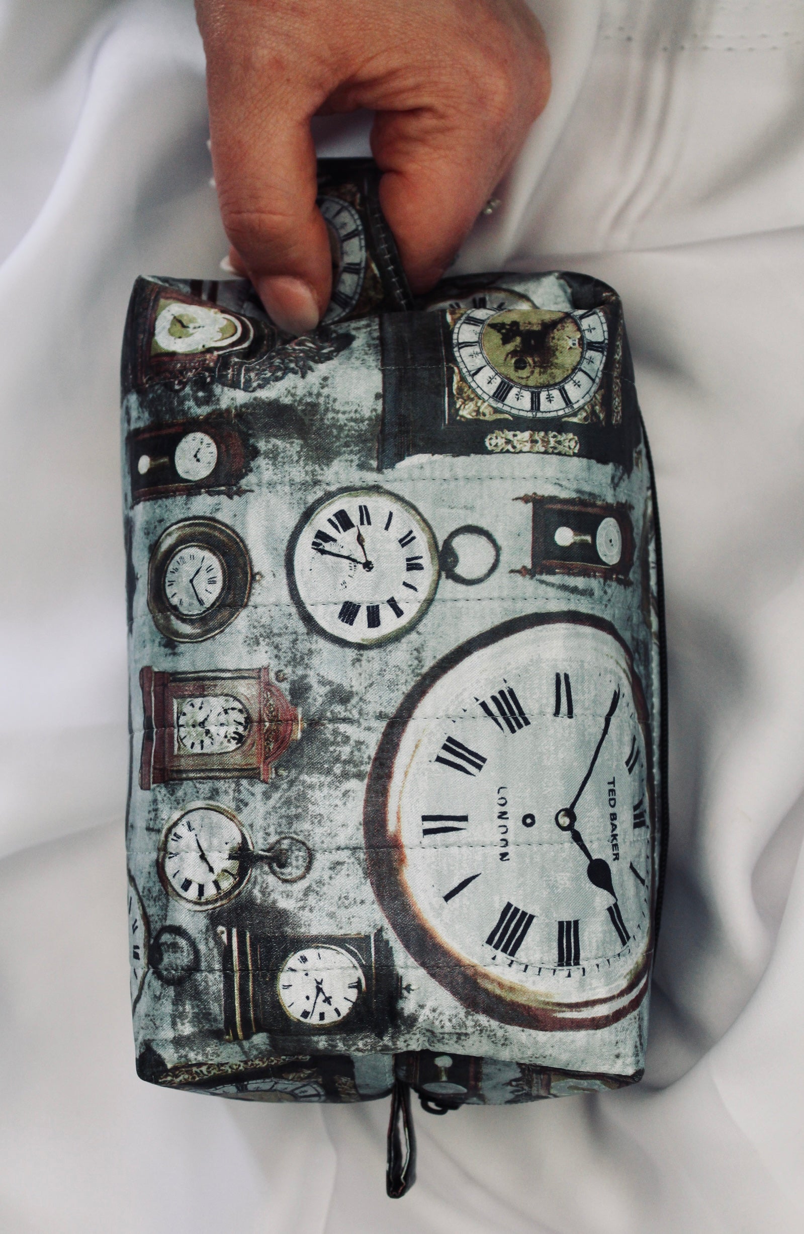 A Stitch in Time Box cosmetic makeup bag Medium