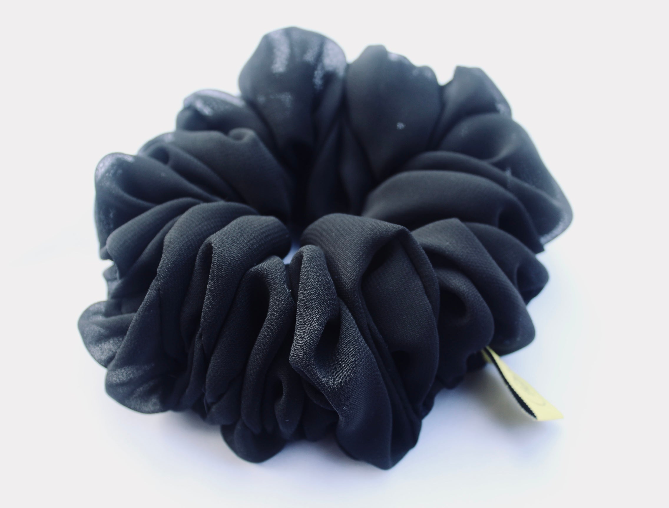 Black Magic Chiffon Large hair scrunchie