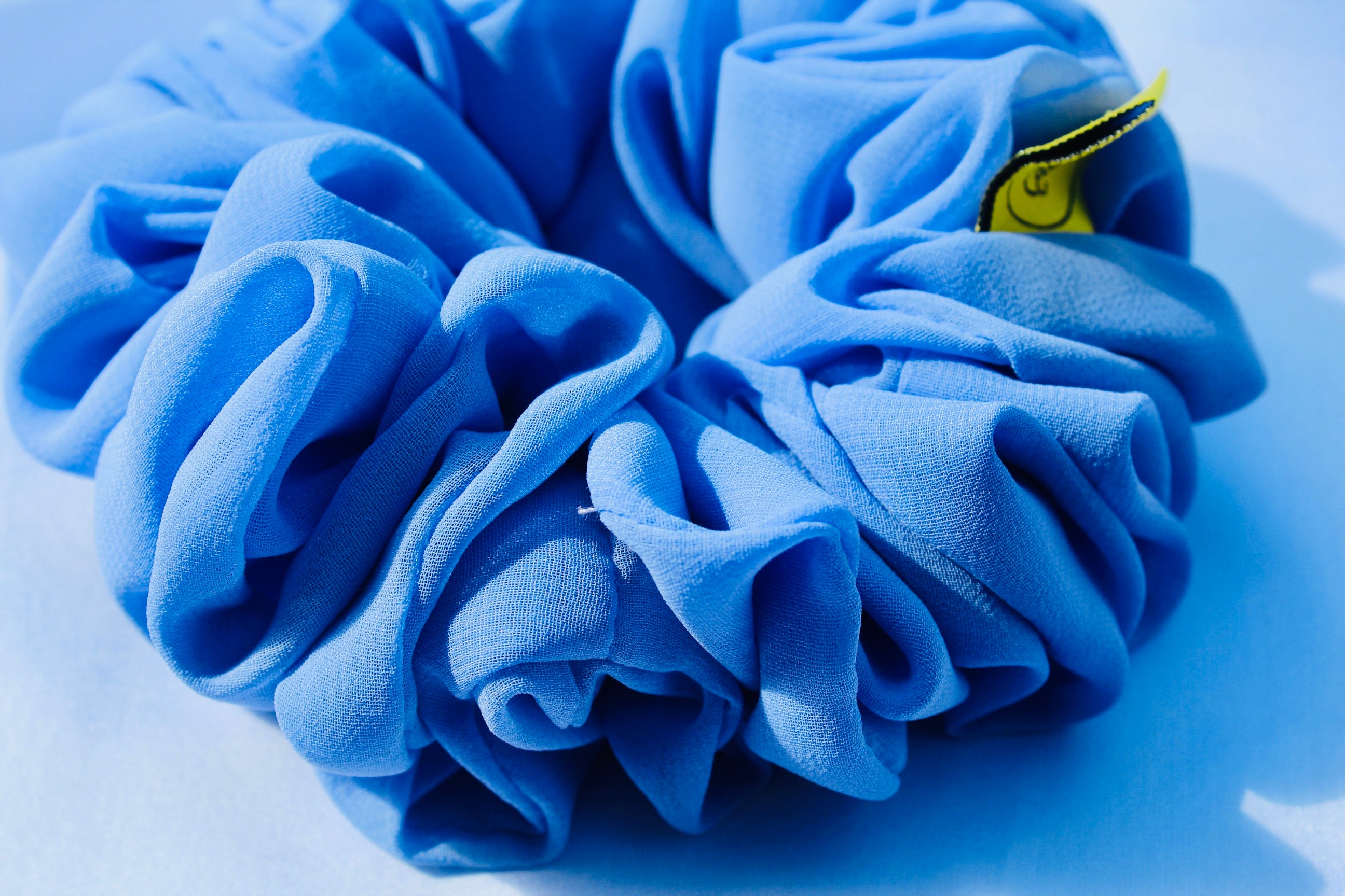 Bluebell Bloom Chiffon Large hair scrunchie