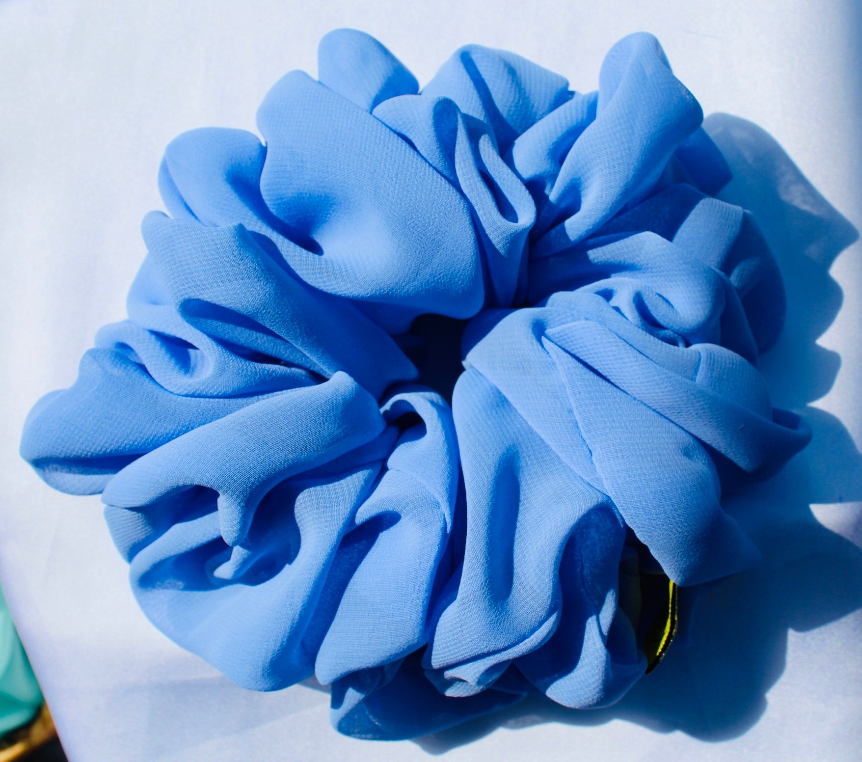Bluebell Bloom Chiffon XL hair scrunchie