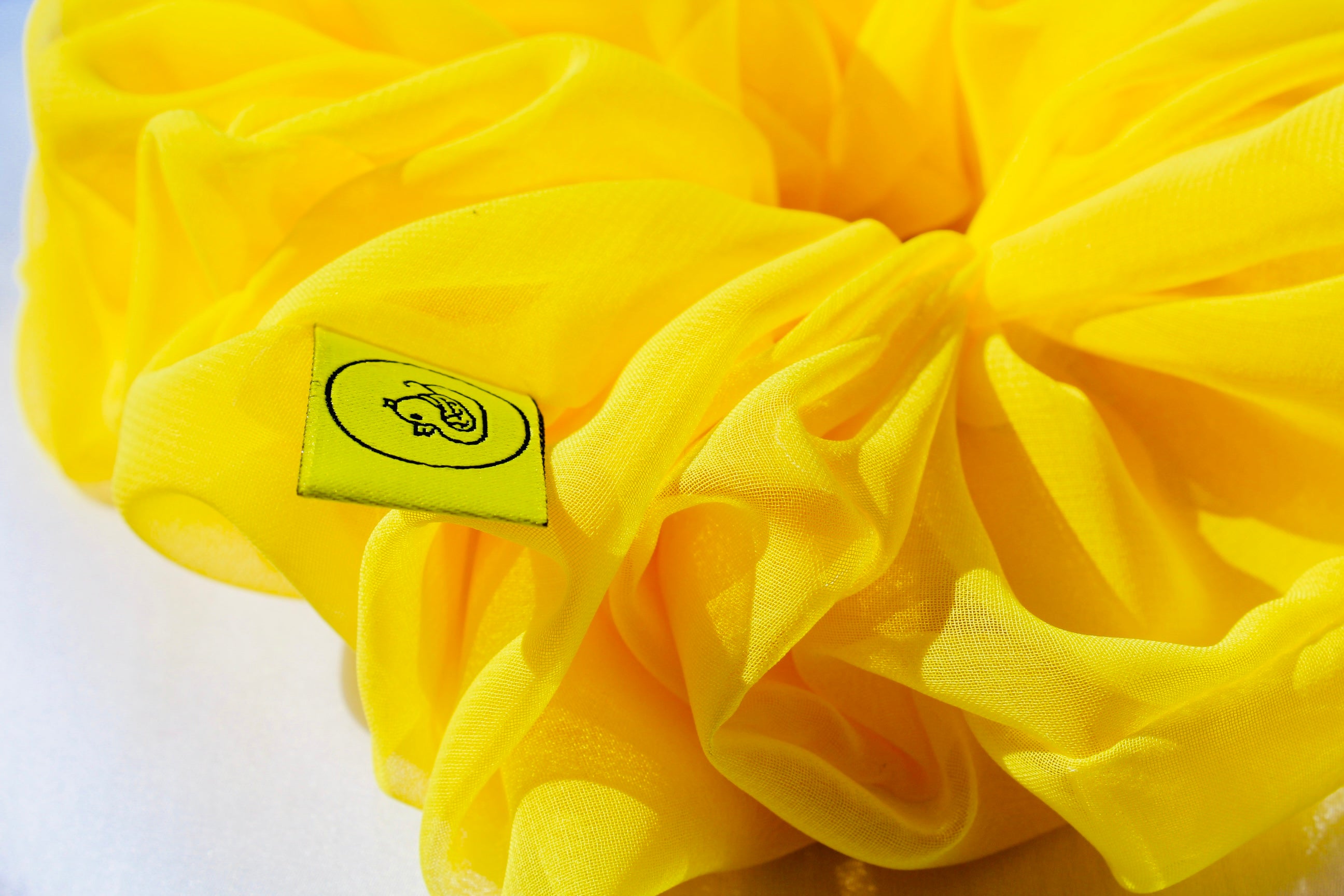 Buttercup Chiffon XL hair scrunchie